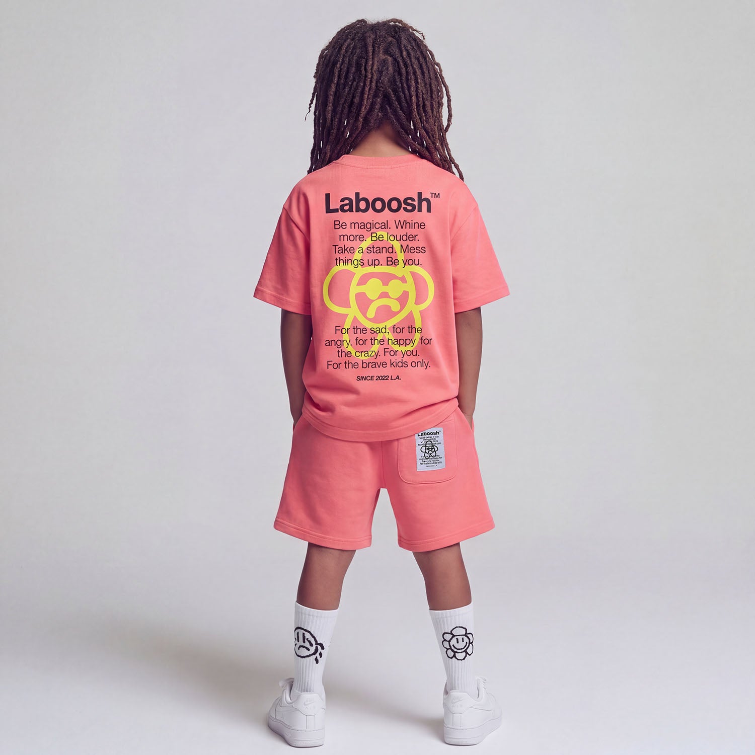 “FAMOUS” OVERSIZED COTTON T-SHIRT BOYS