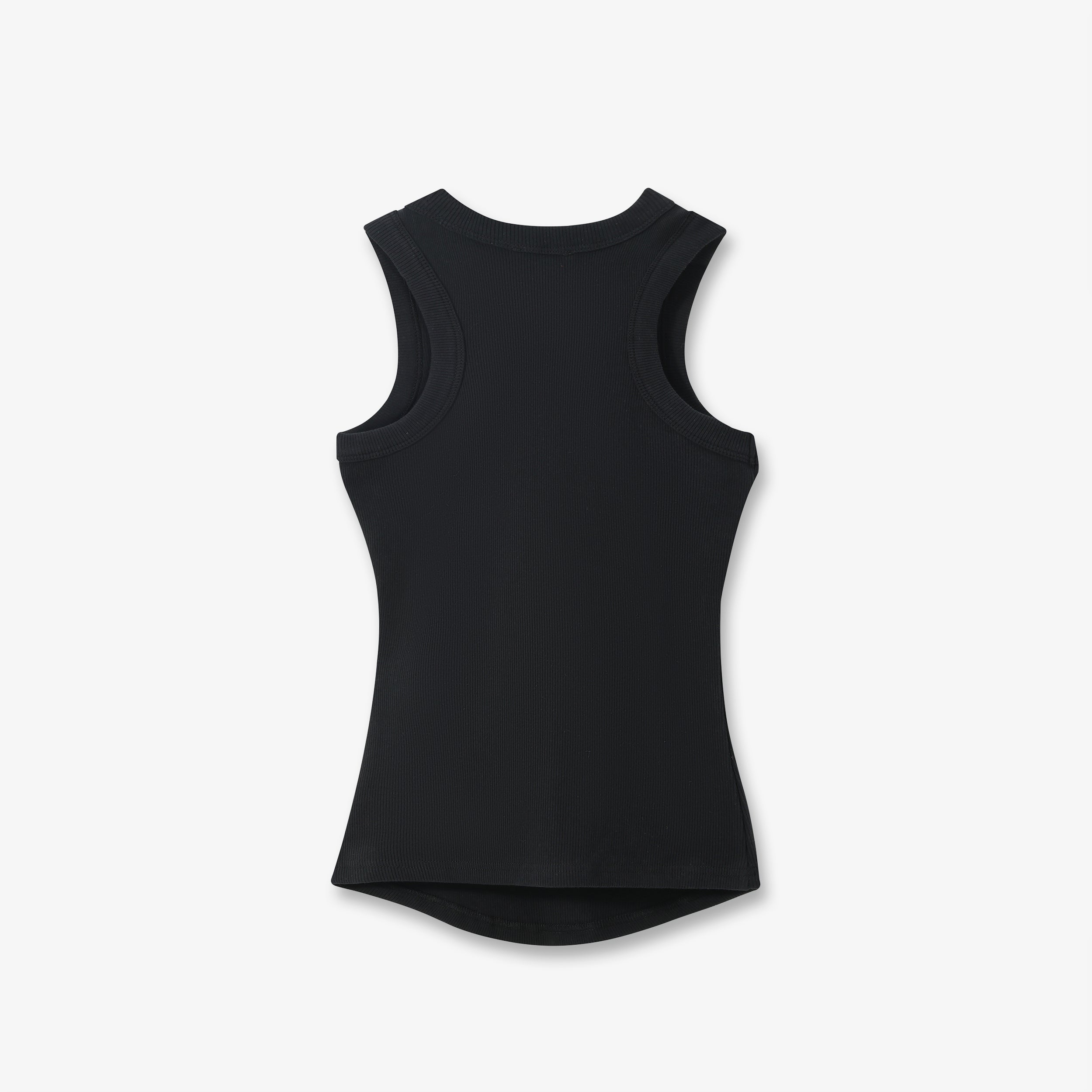 SPORTY COTTON RIBBED TANK TOP