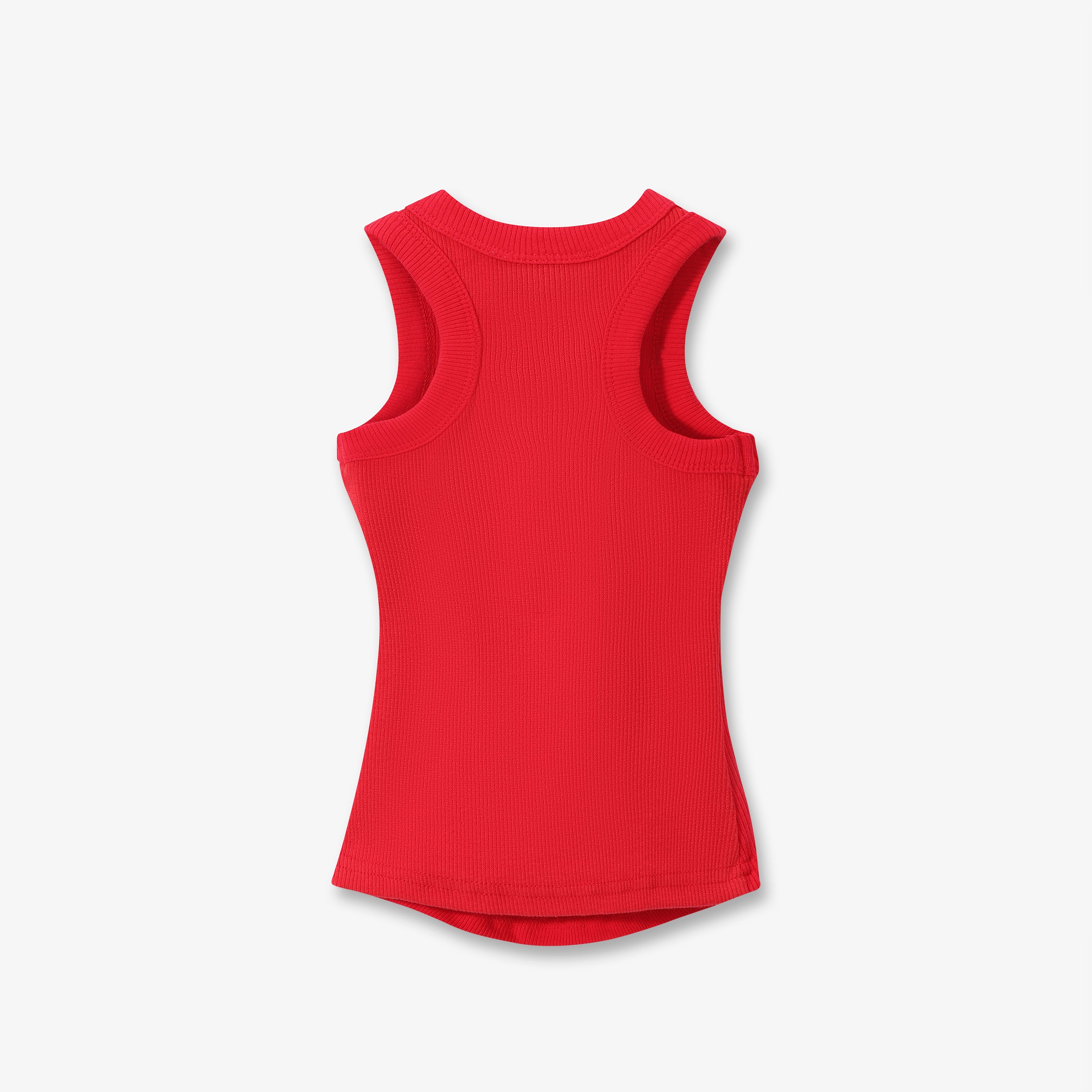 SPORTY COTTON RIBBED TANK TOP