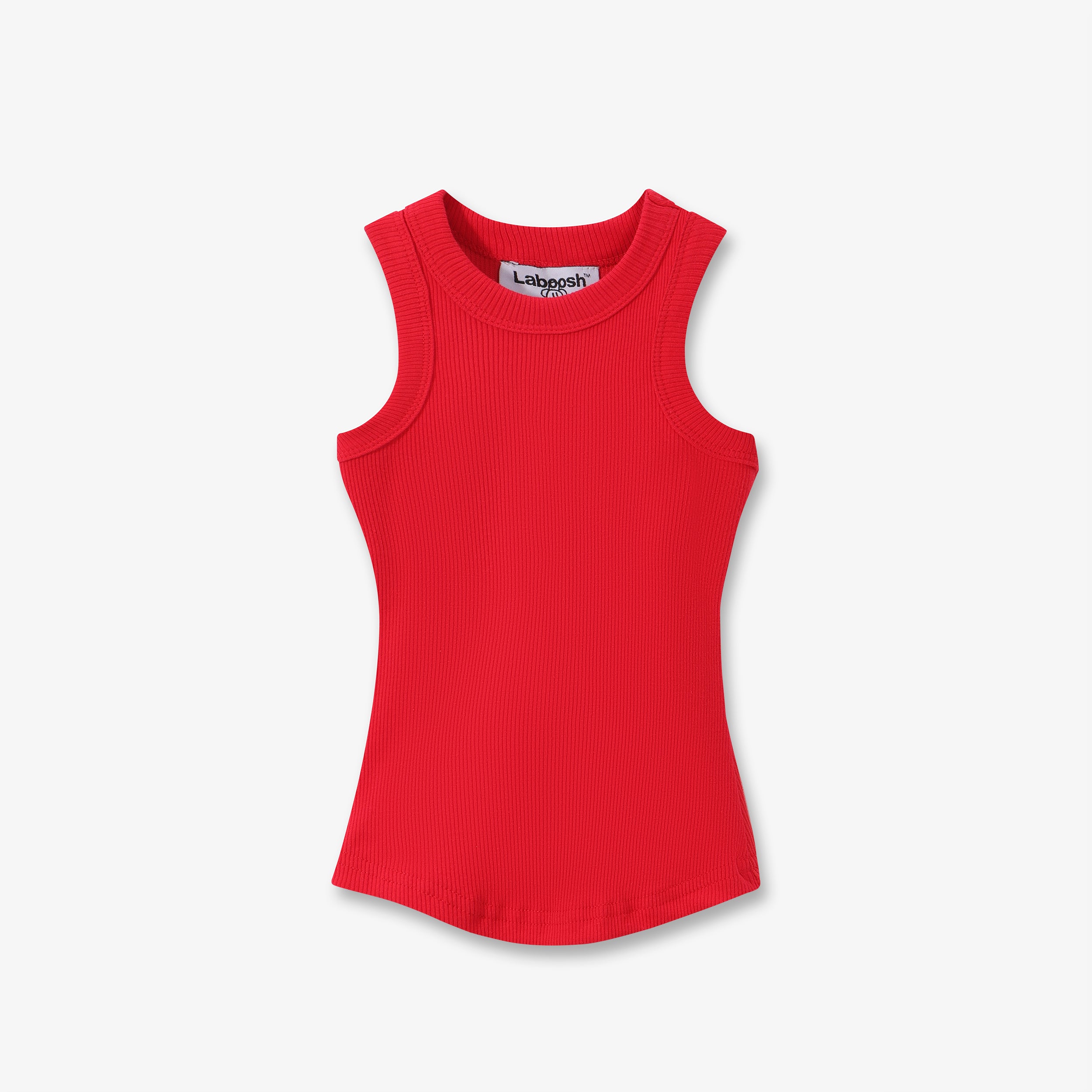 SPORTY COTTON RIBBED TANK TOP