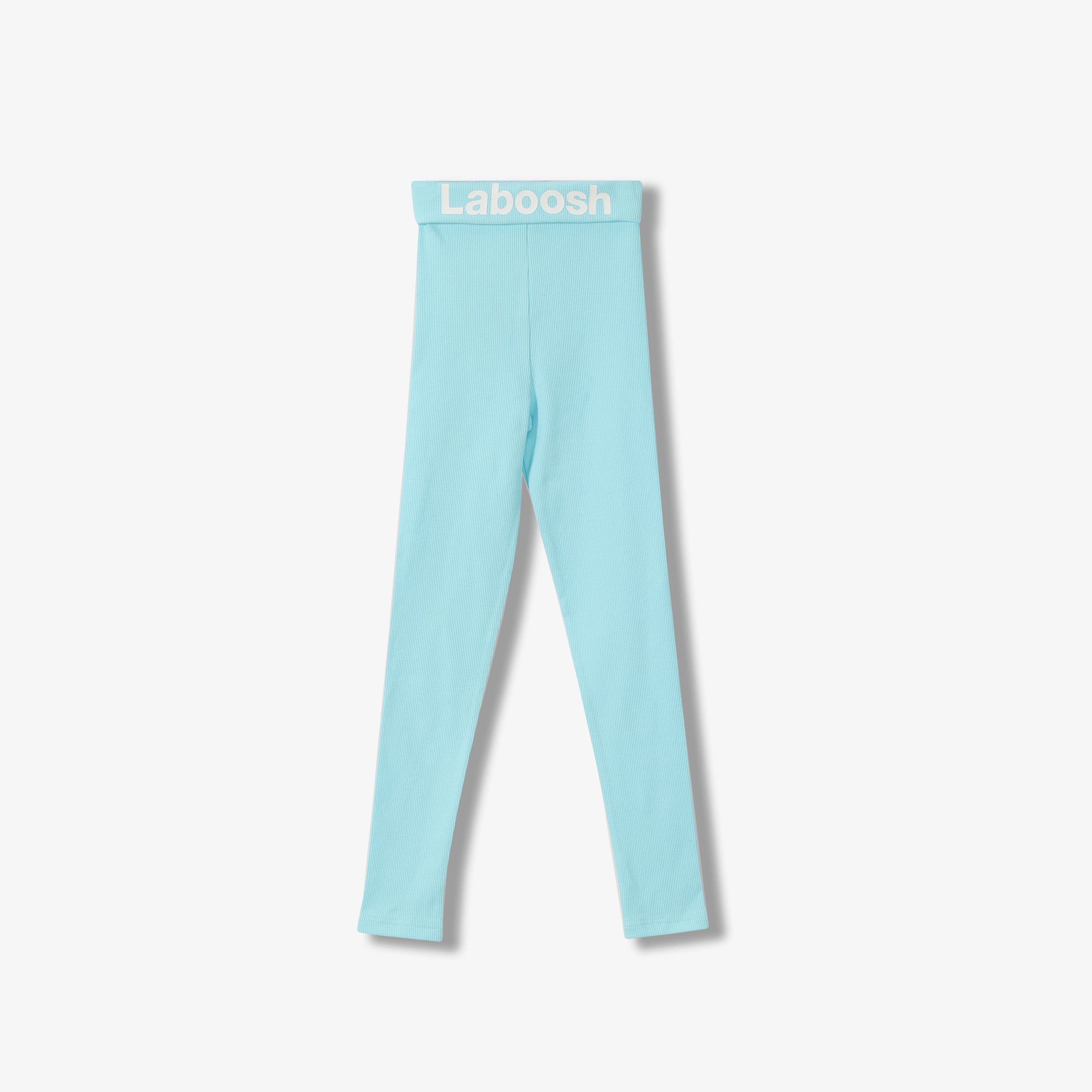 SPORTY COTTON RIBBED LEGGINGS - LONG