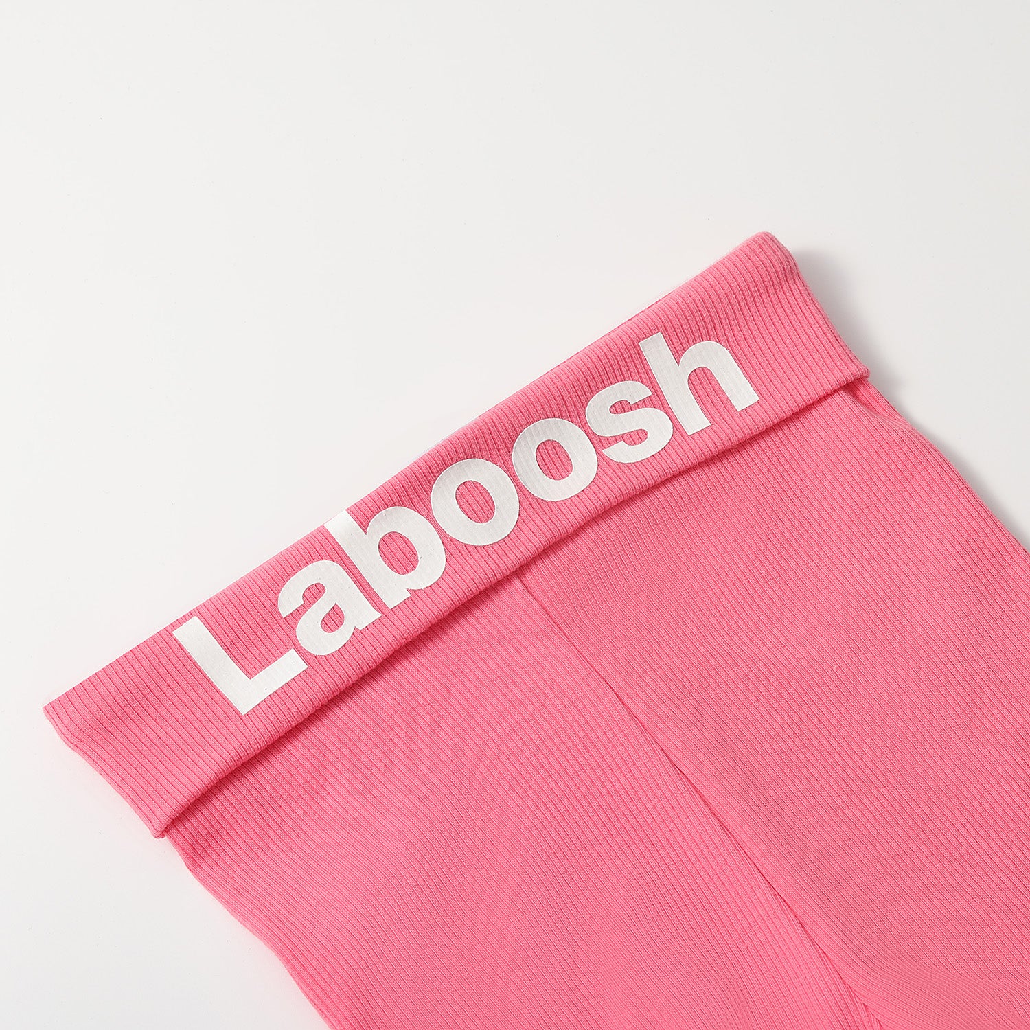 بنطال ضيق مضلع من القطن الأساسي - طويل