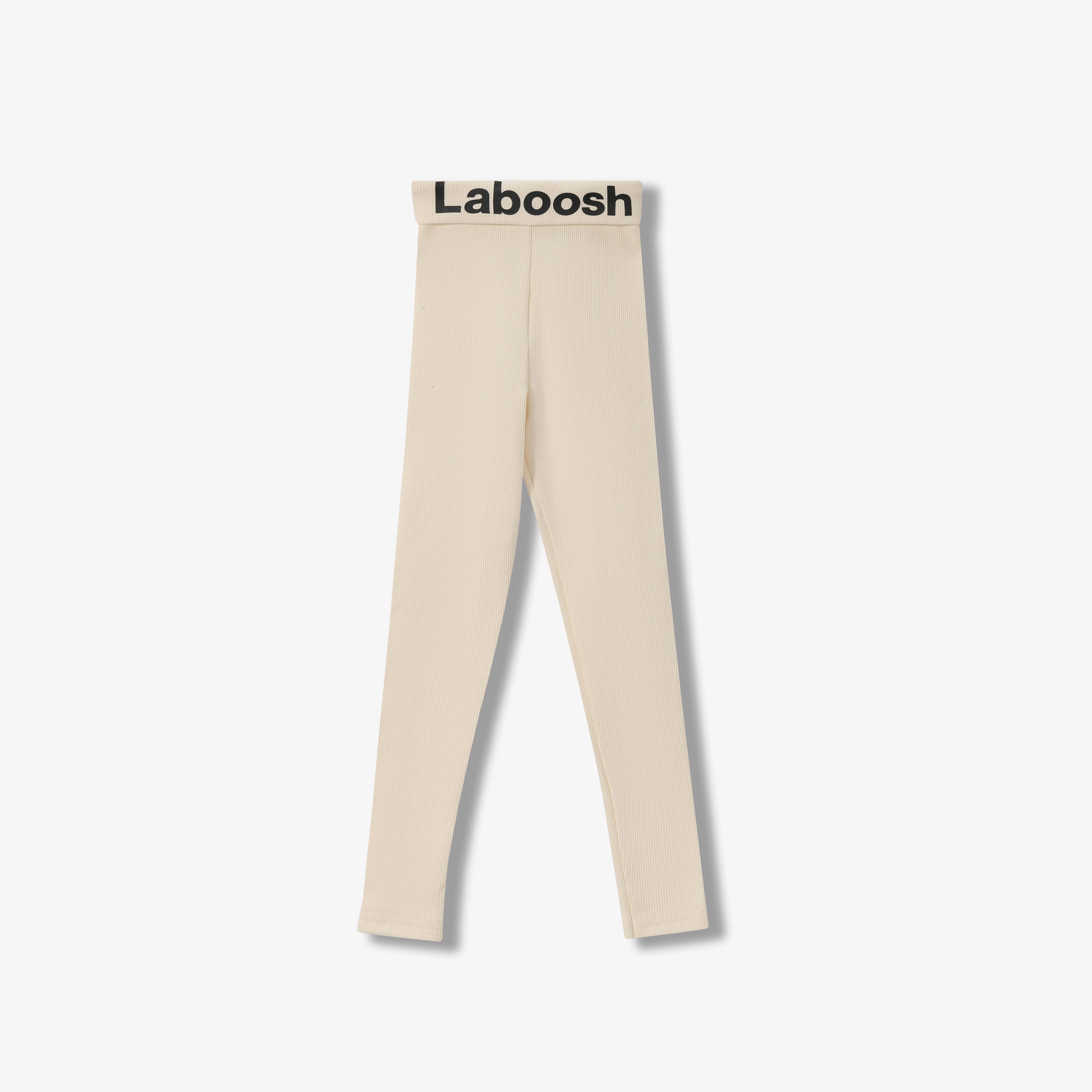 SPORTY COTTON RIBBED LEGGINGS - LONG