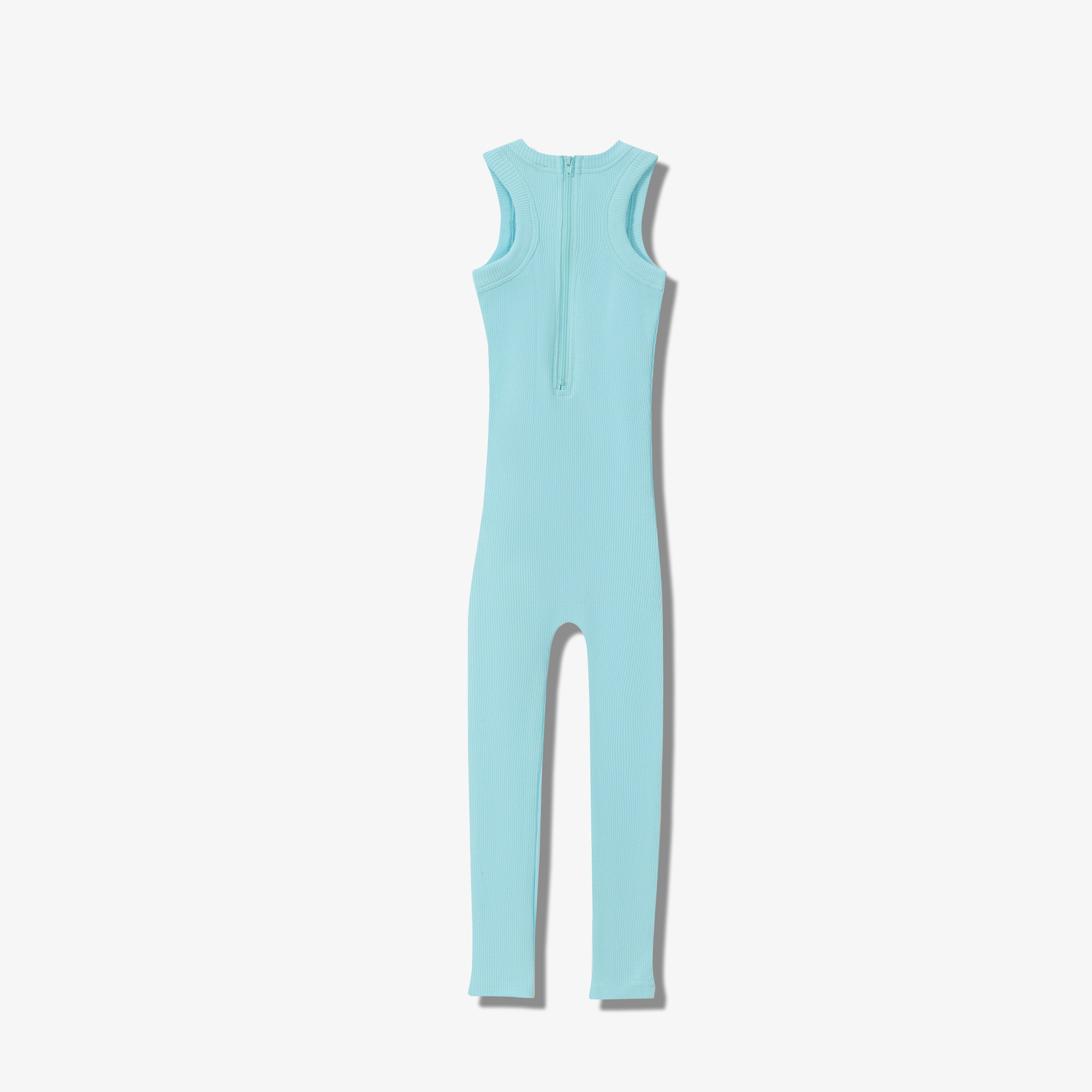 SPORTY COTTON RIBBED ONESIE LONG