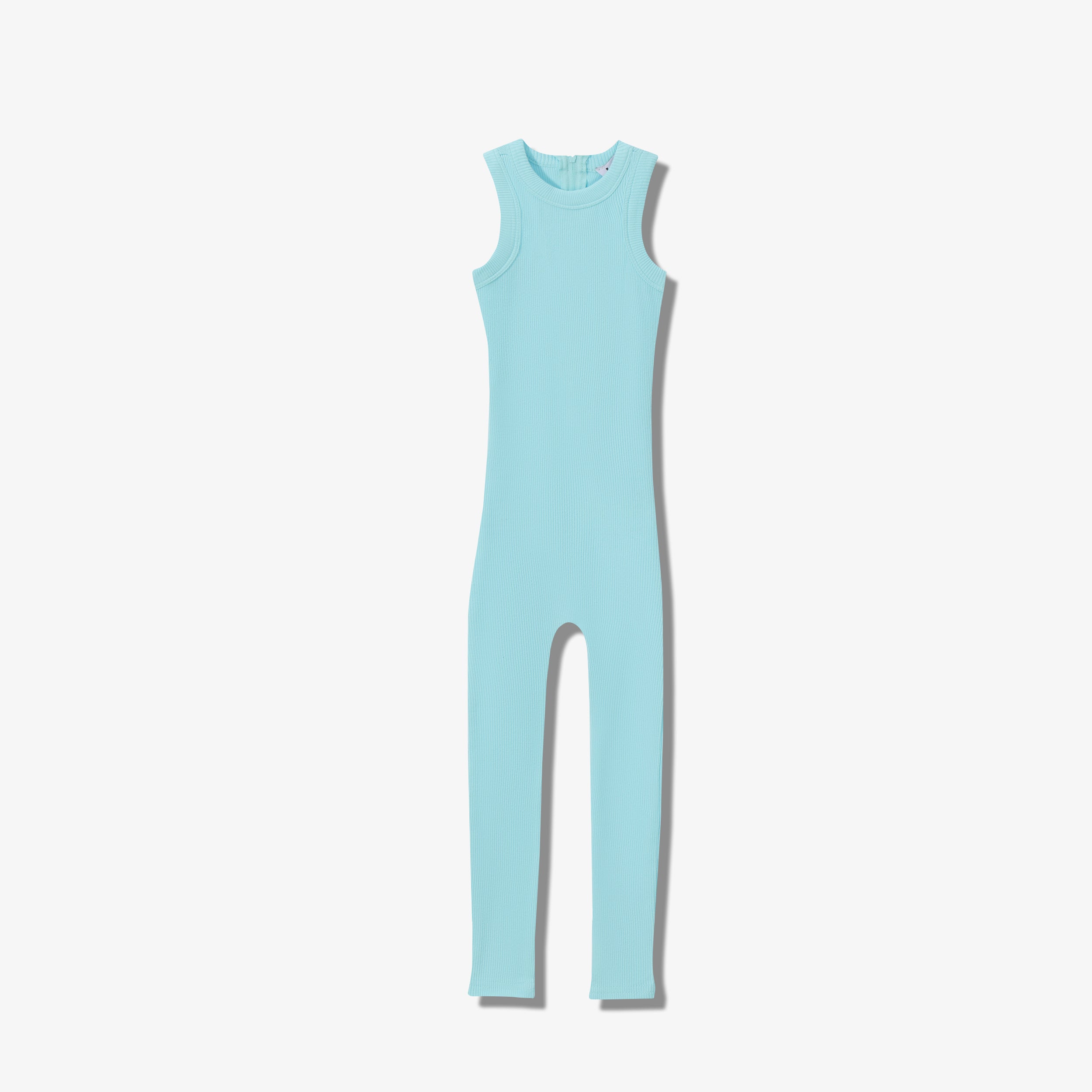 SPORTY COTTON RIBBED ONESIE LONG