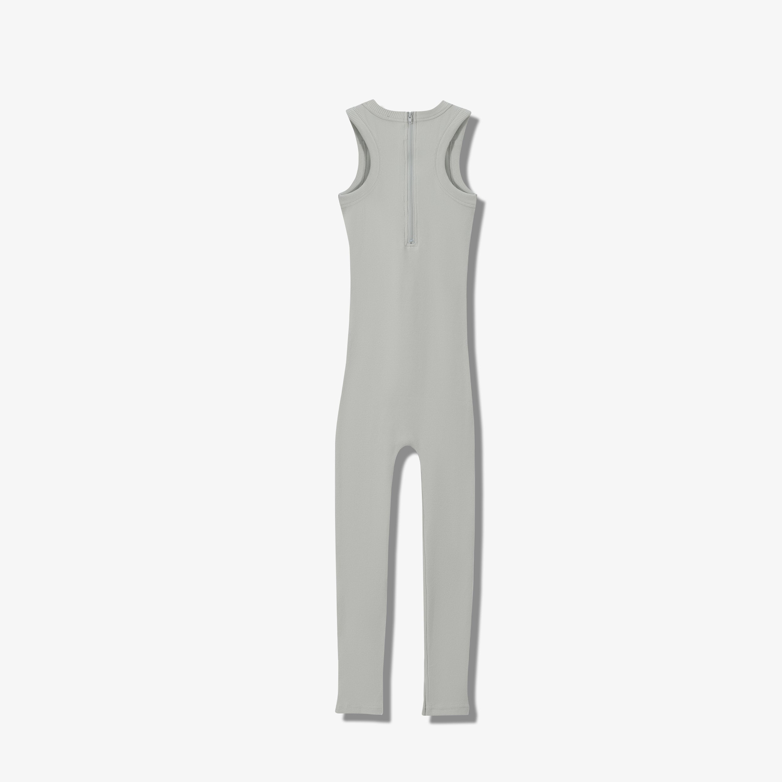SPORTY COTTON RIBBED ONESIE LONG