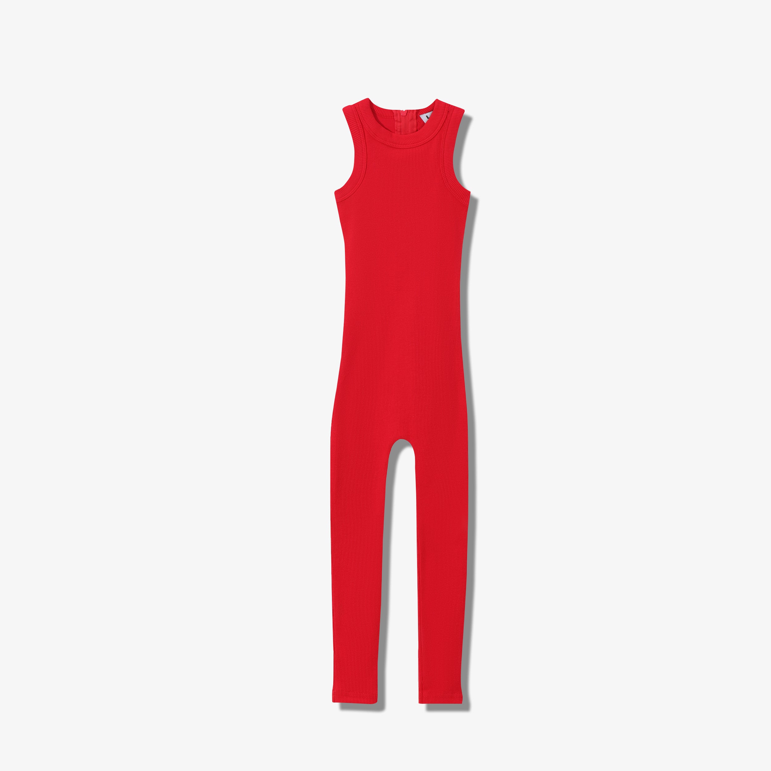 SPORTY COTTON RIBBED ONESIE LONG