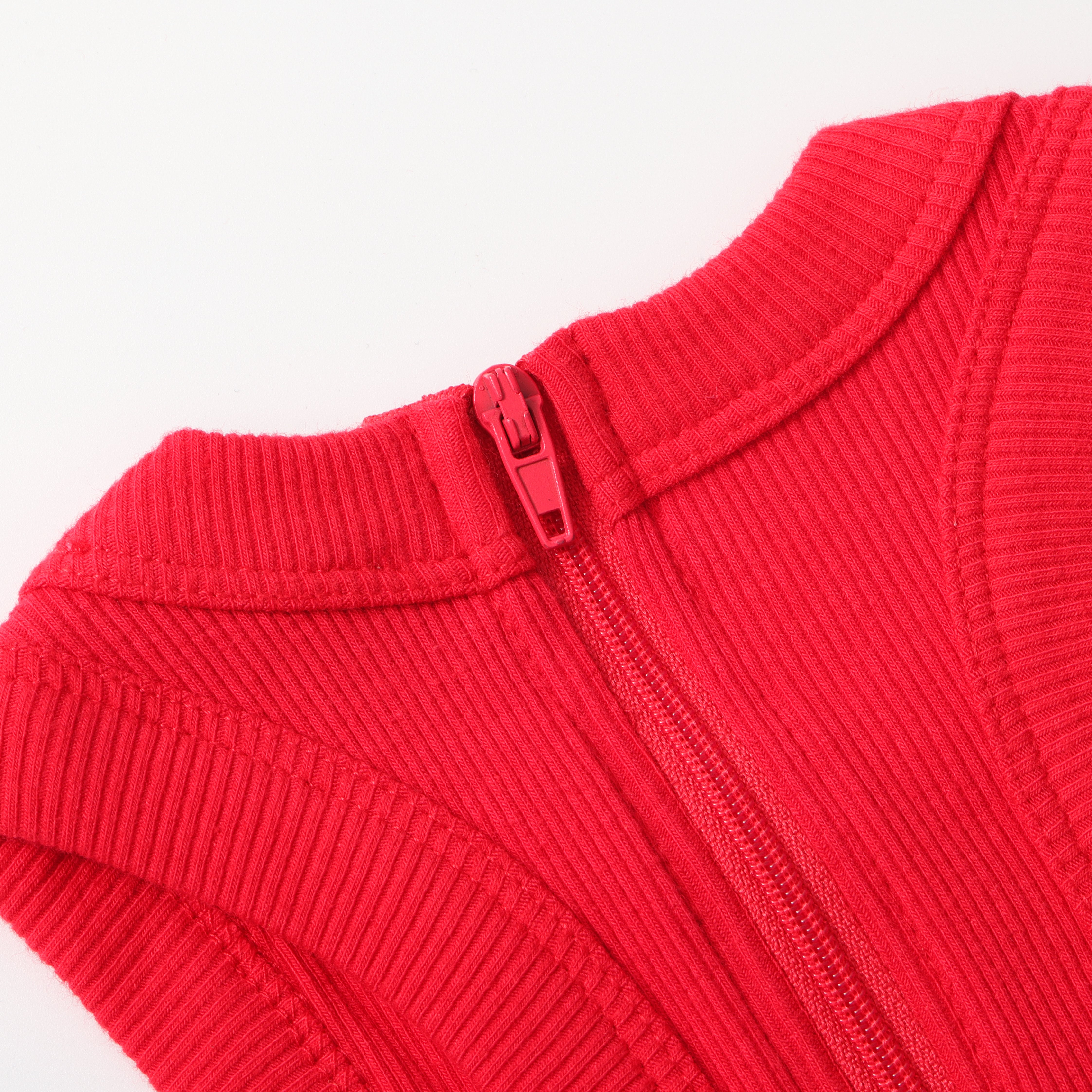 SPORTY COTTON RIBBED ONESIE LONG