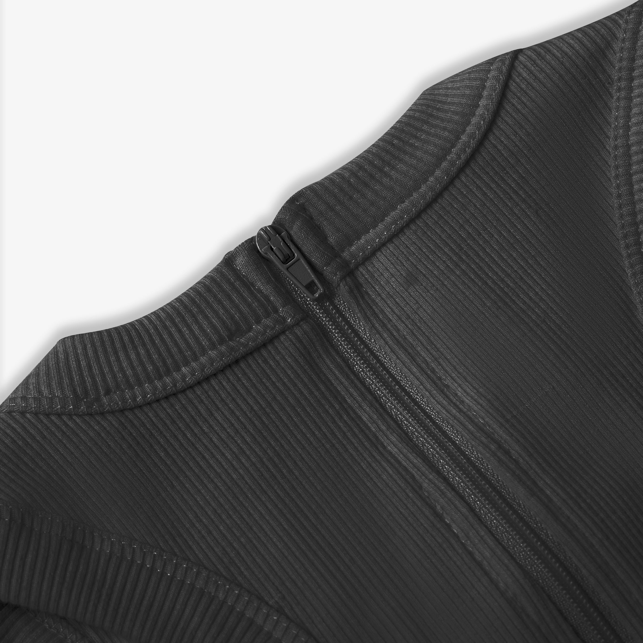 SPORTY COTTON RIBBED ROMPER SHORT