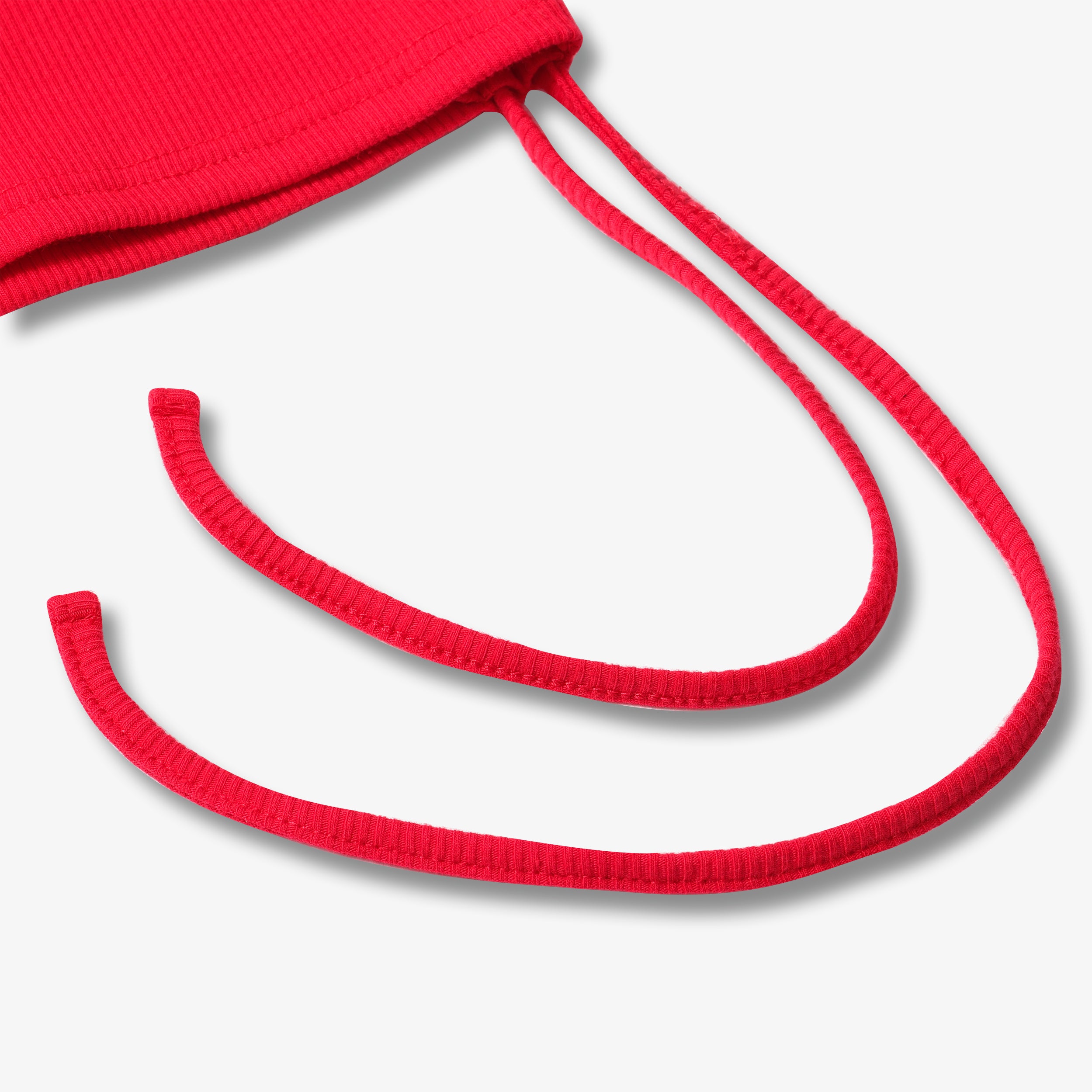 فستان مضلع من القطن الأساسي - بدون أكمام