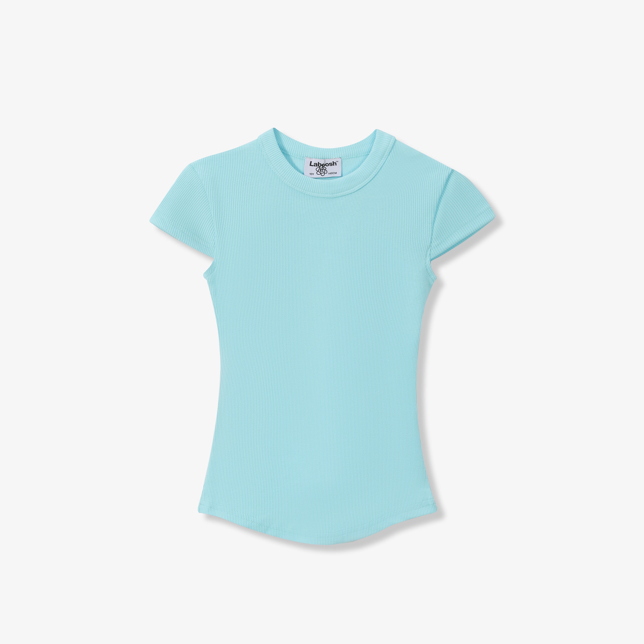 ESSENTIAL COTTON RIBBED TOP - SHORT SLEEVE