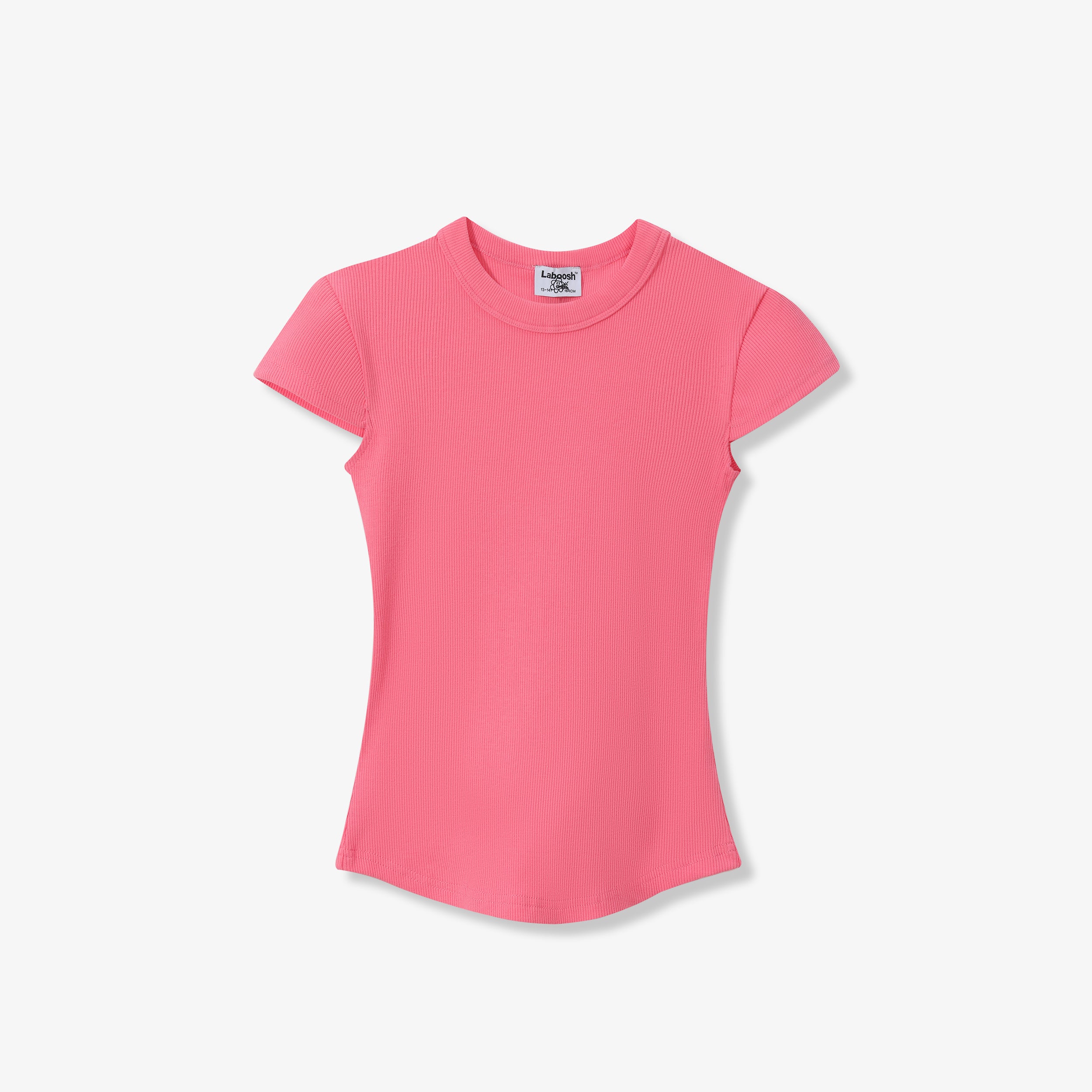 ESSENTIAL COTTON RIBBED TOP - SHORT SLEEVE