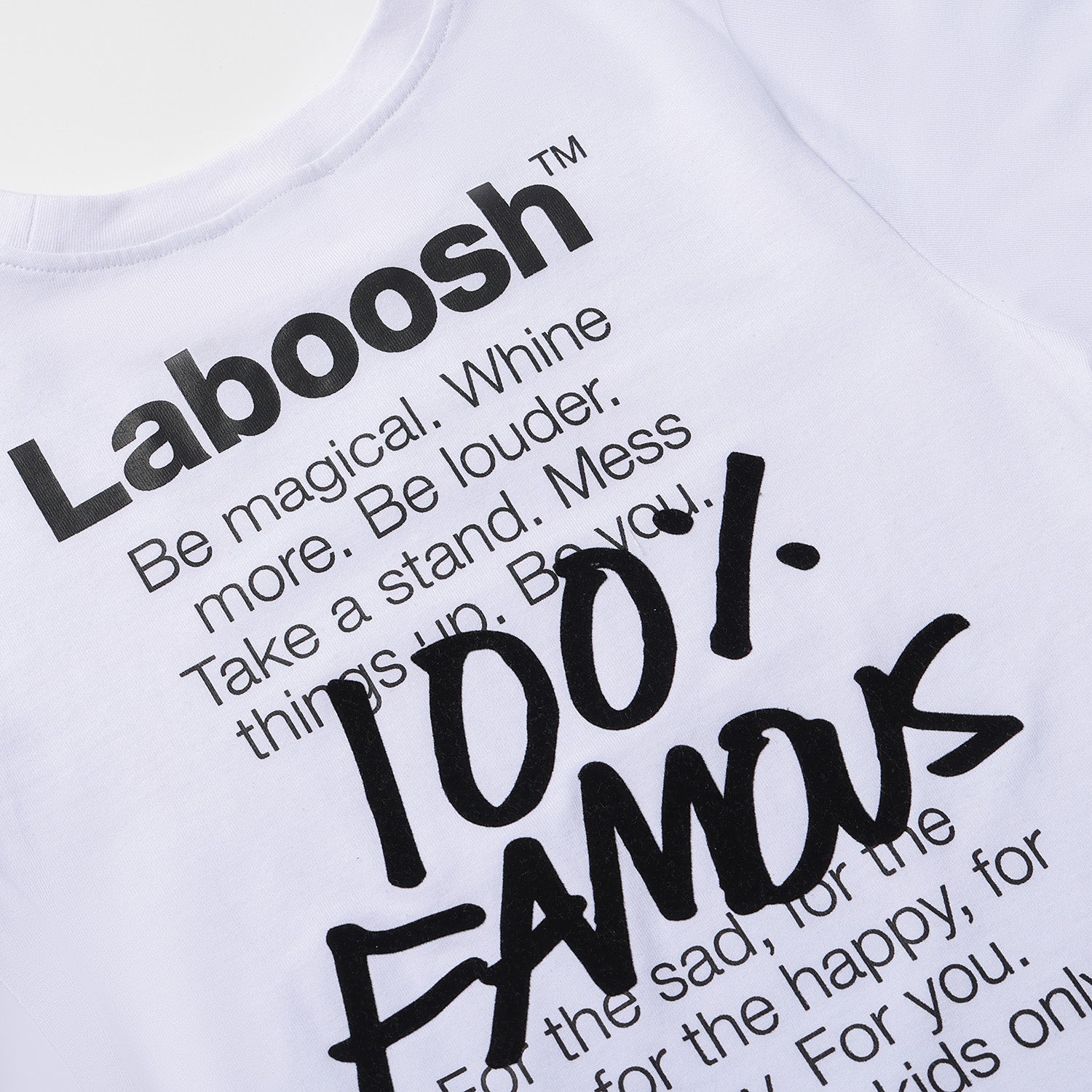 تيشيرت "مشهور 100%".