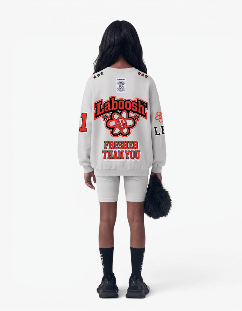 11:11 Fresher Than You Crew, Grey — alt view