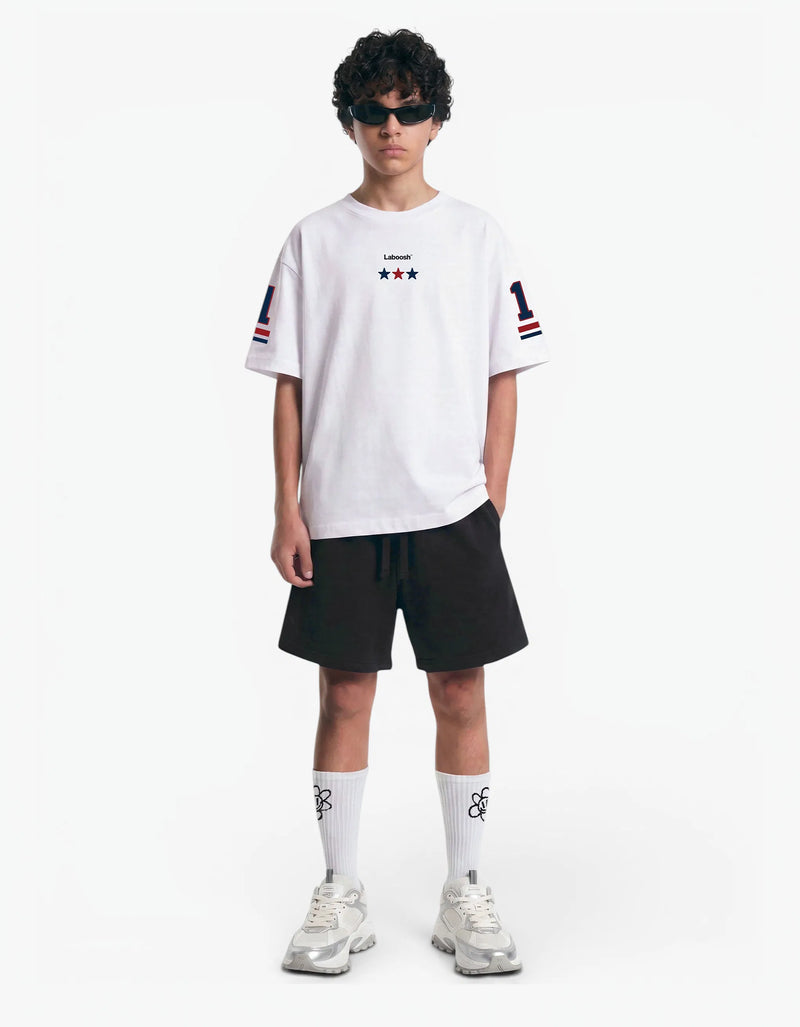 Varsity 11 Tee, White — alt view
