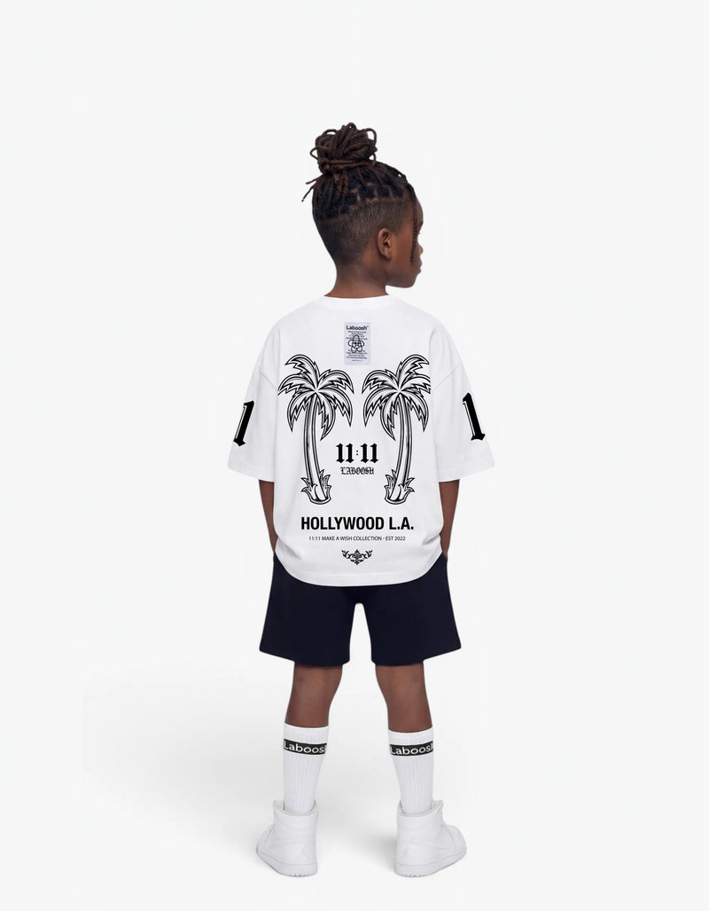 11:11 Laboosh World Tee, White — alt view