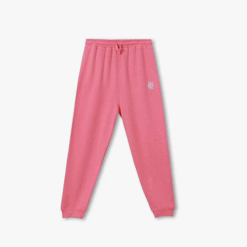 CLOUDSOFT® Cotton Joggers, Pink — front view | Laboosh™