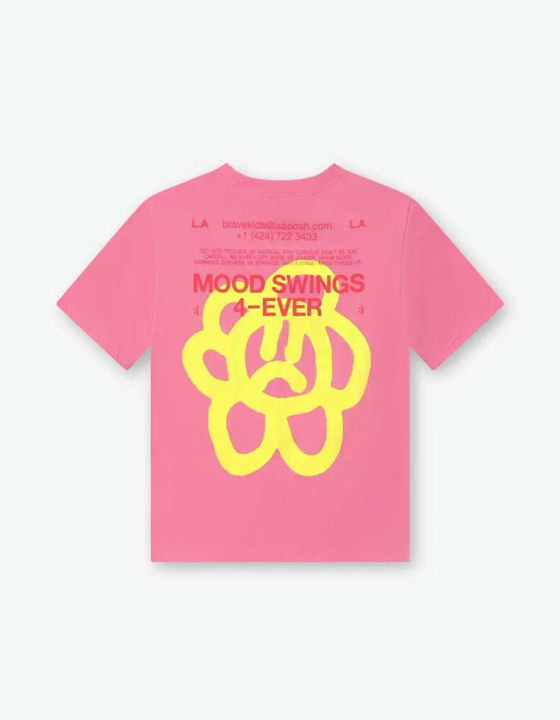 "MOODSIE" Tee, Pink — alt view