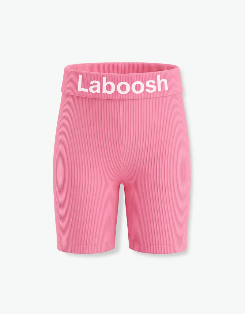 Ribbed Biker Legging, Pink Lemonade — alt view