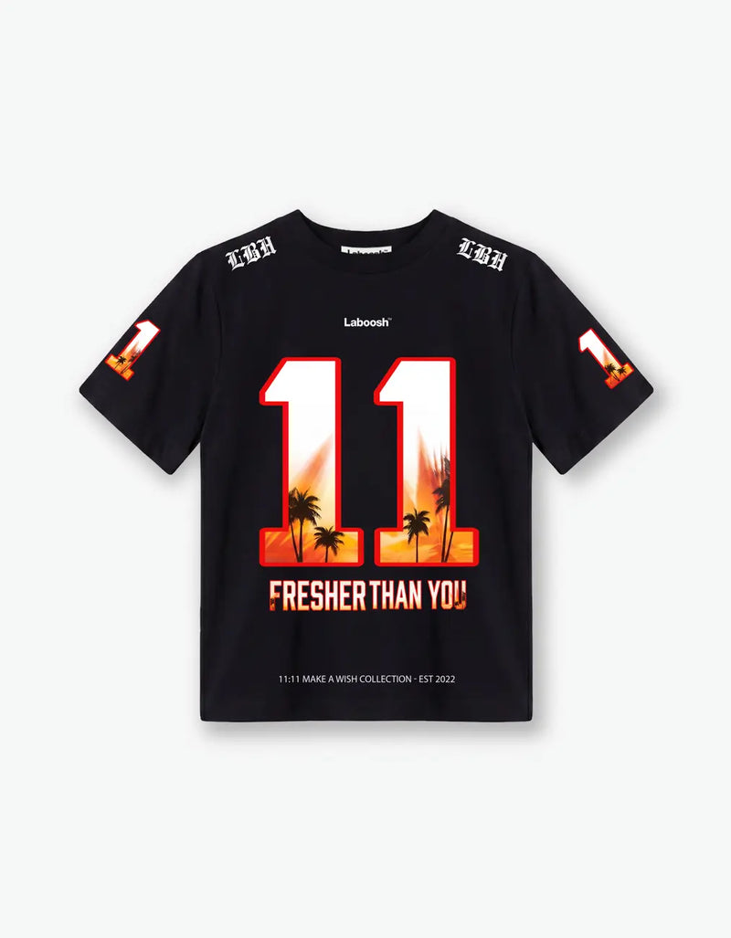 11:11 Sunset Tee, Black