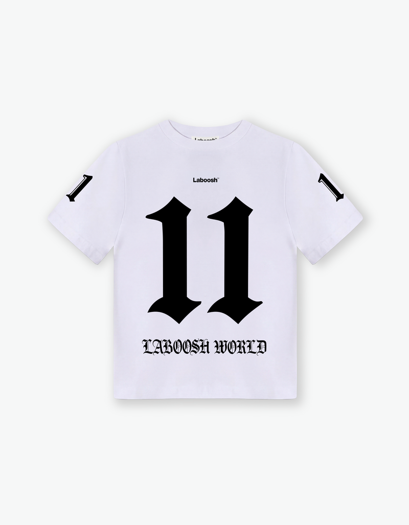 11:11 Laboosh World T-shirt, Wit