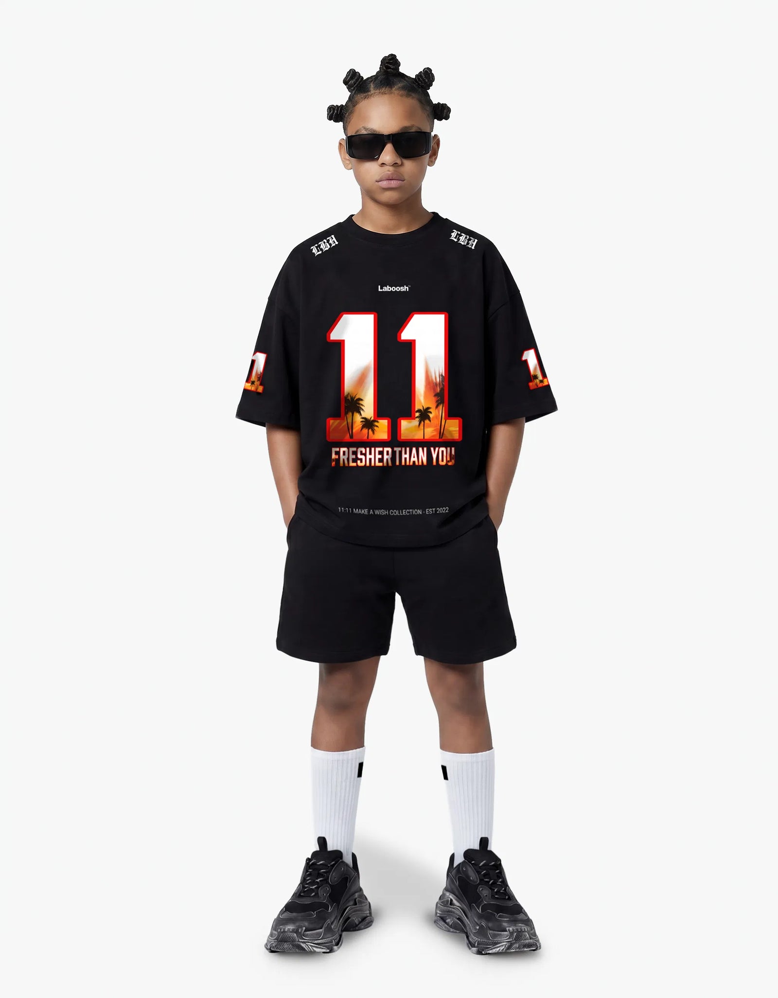 11:11 Sunset Tee, Black