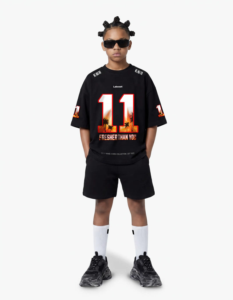 11:11 Sunset Tee, Black — alt view