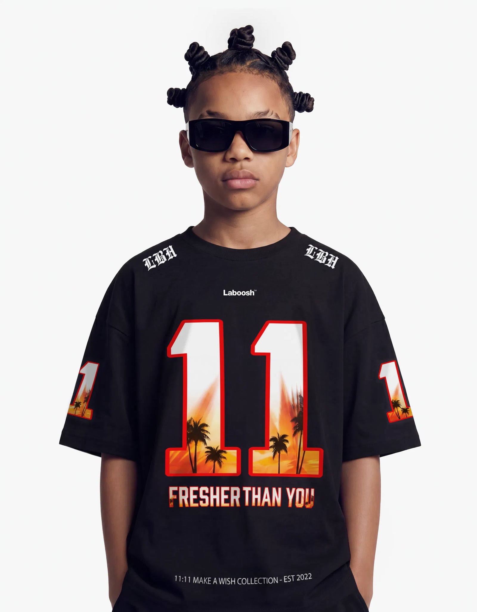 11:11 Sunset Tee, Black