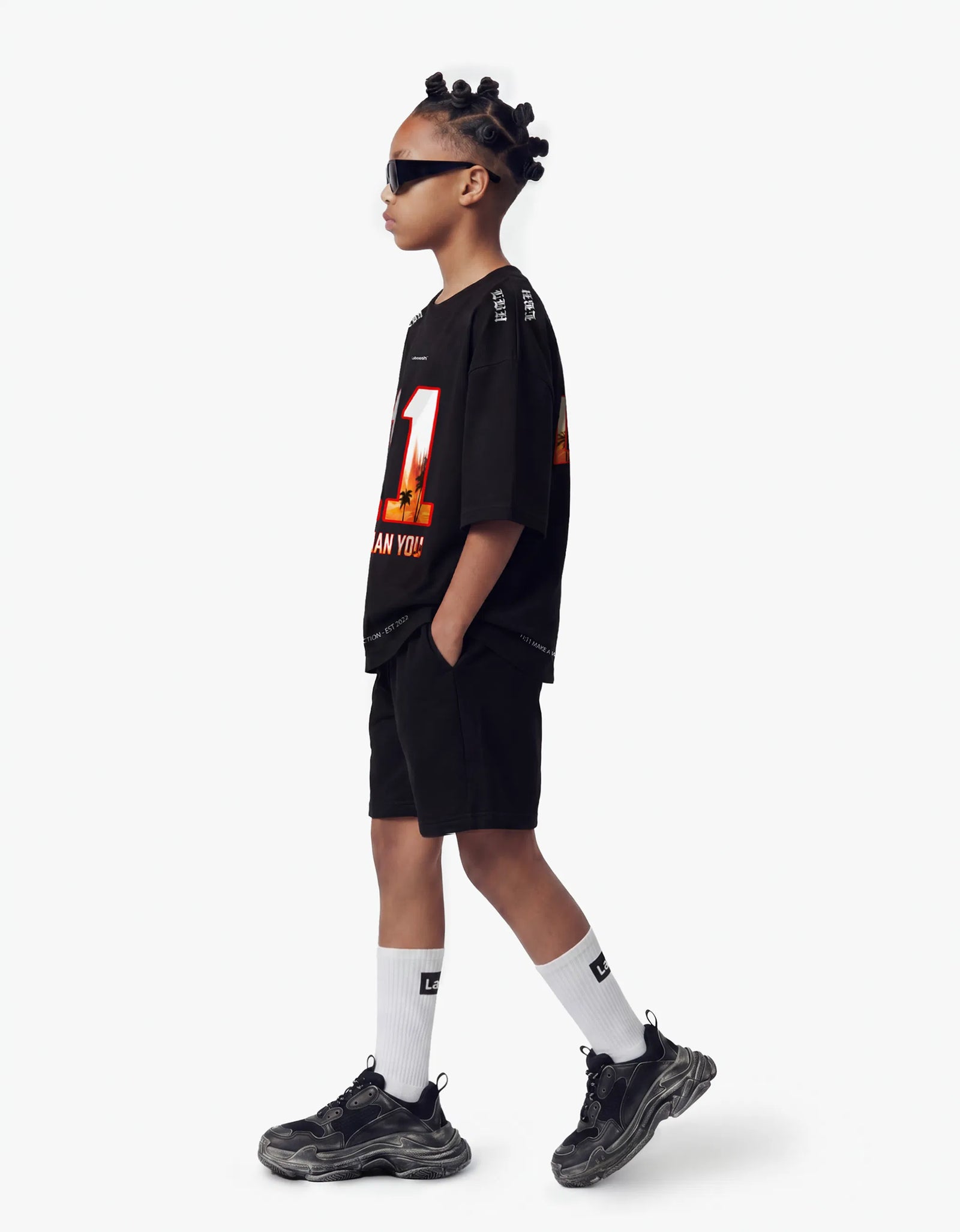 11:11 Sunset Tee, Black