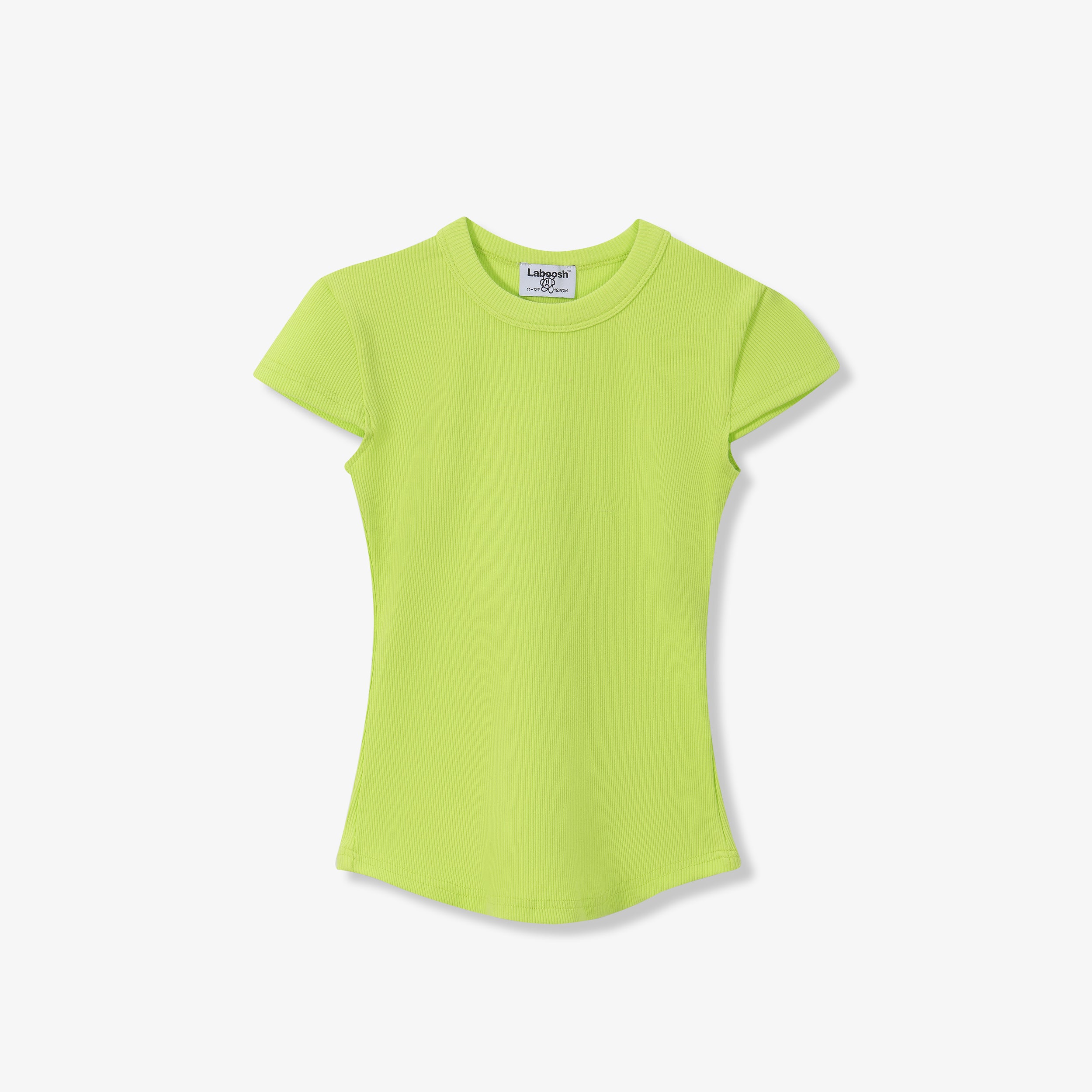 ESSENTIAL COTTON RIBBED TOP - SHORT SLEEVE