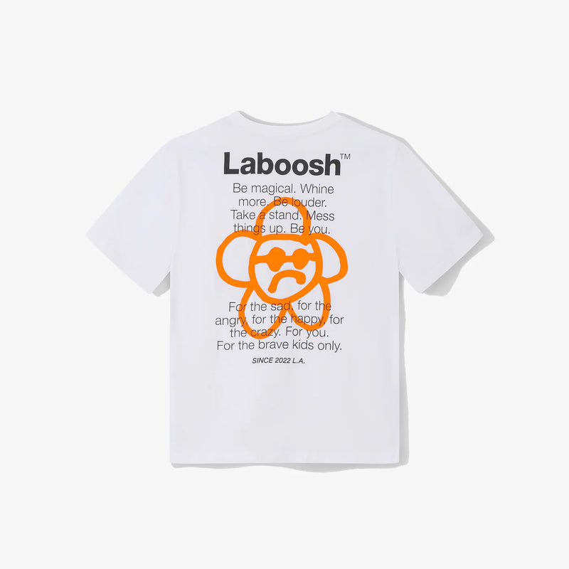 "FAMOUS" Tee, White — alt view