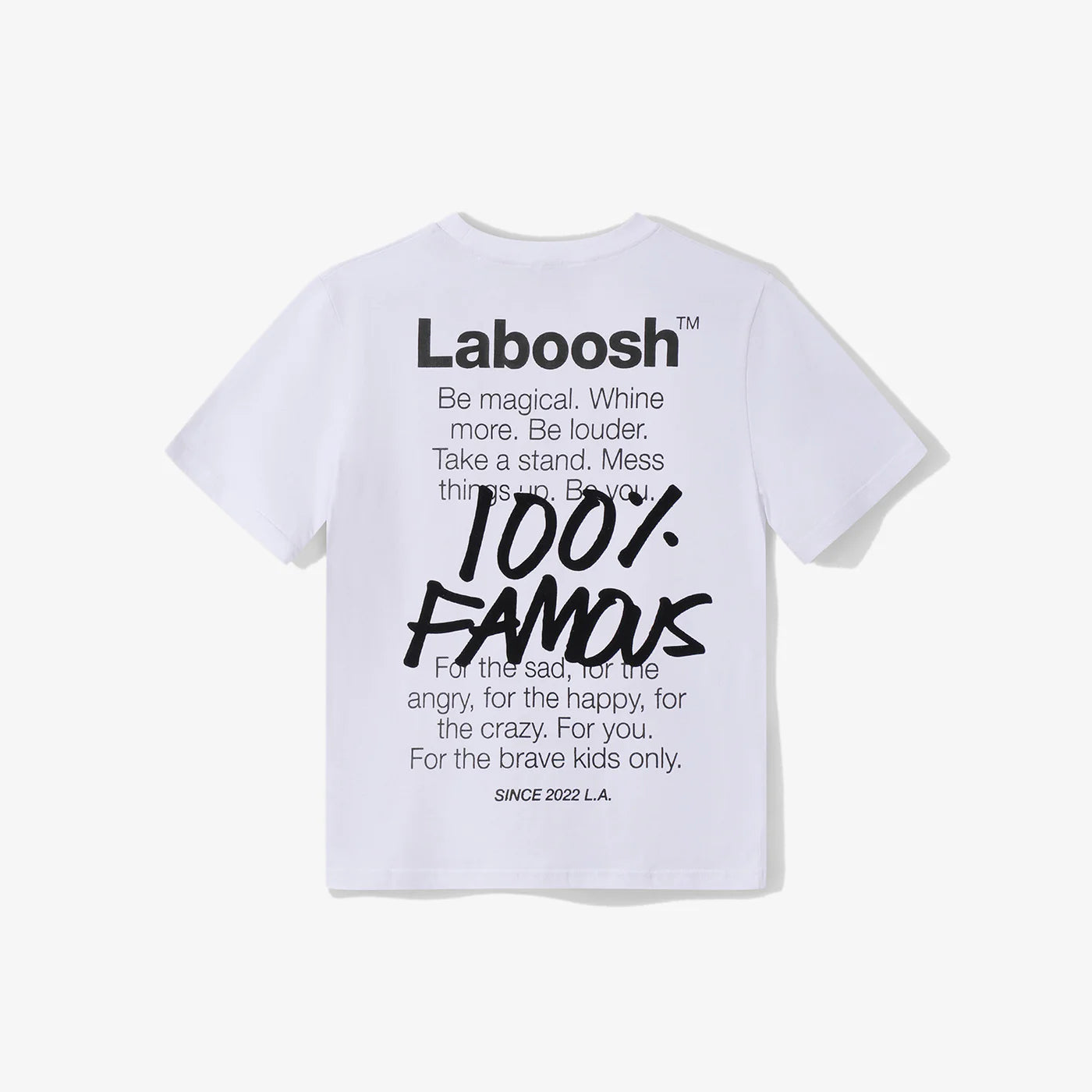 100% Famous Tee, White