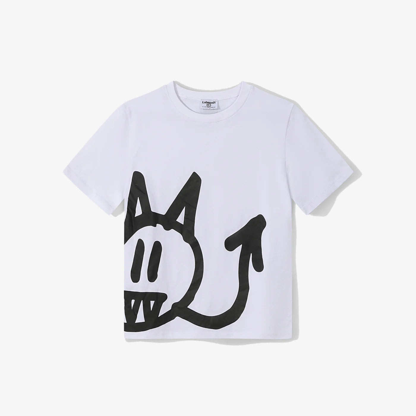 "NAUGHTY" Tee, White