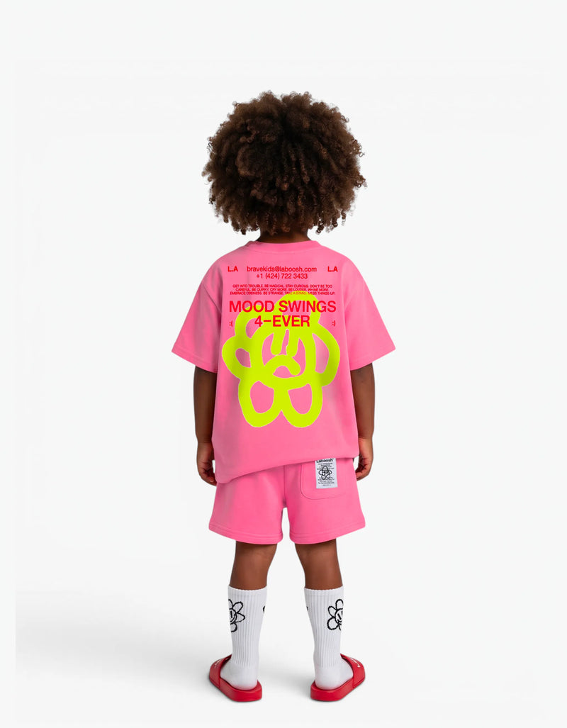 "MOODSIE" Tee, Pink