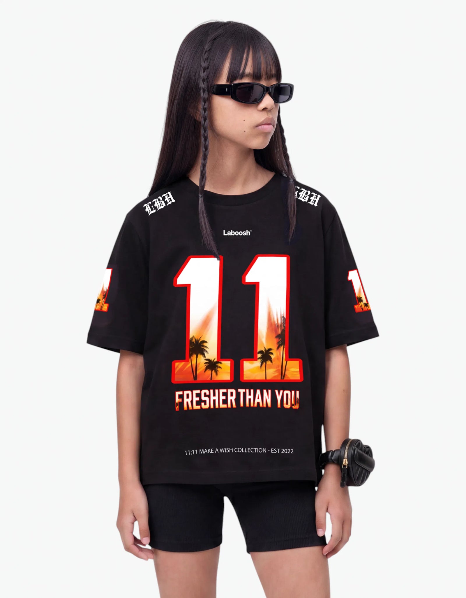 11:11 Sunset Tee, Black
