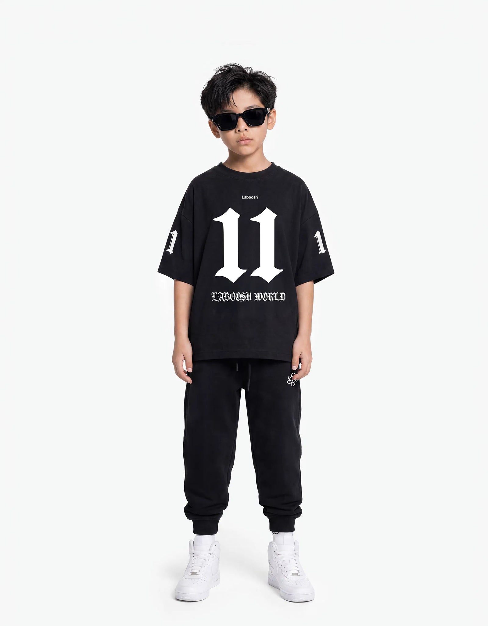 11:11 Laboosh World Tee, Black