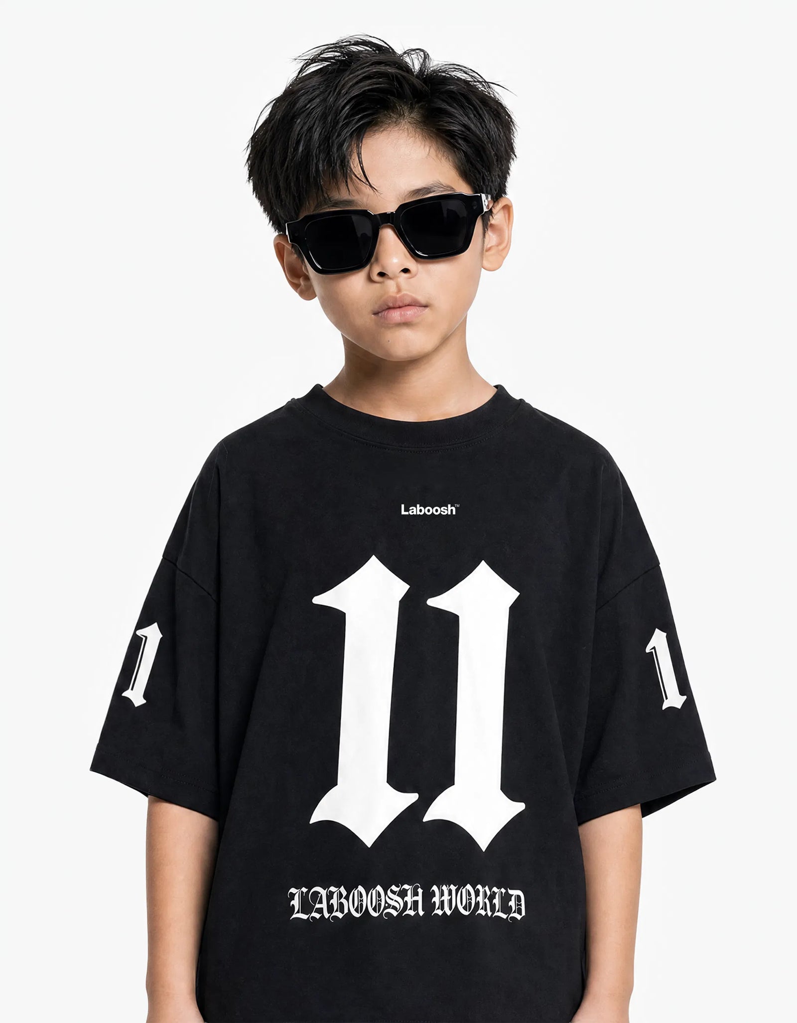 11:11 Laboosh World Tee, Black