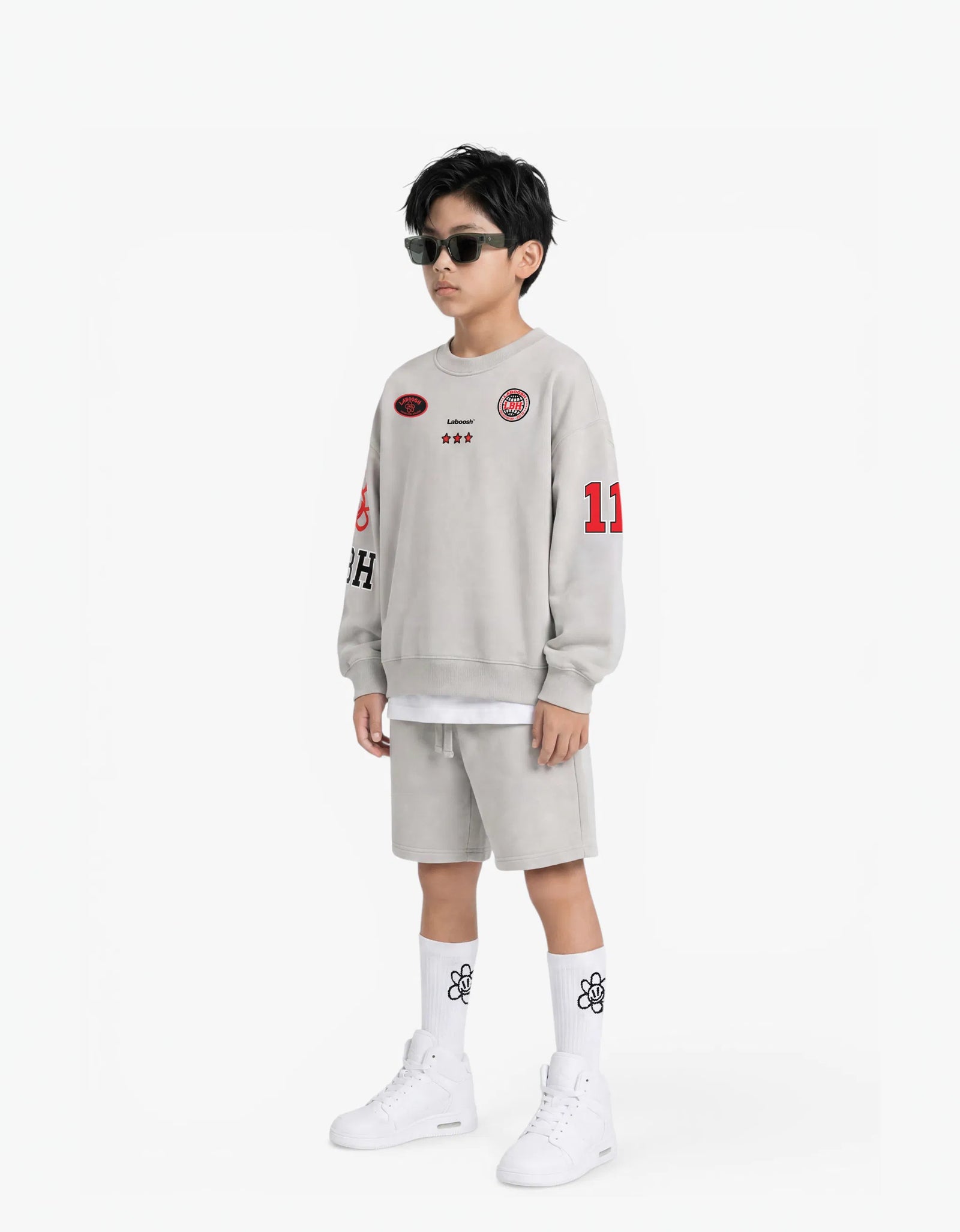 Signature Line Cotton Short, Cloud