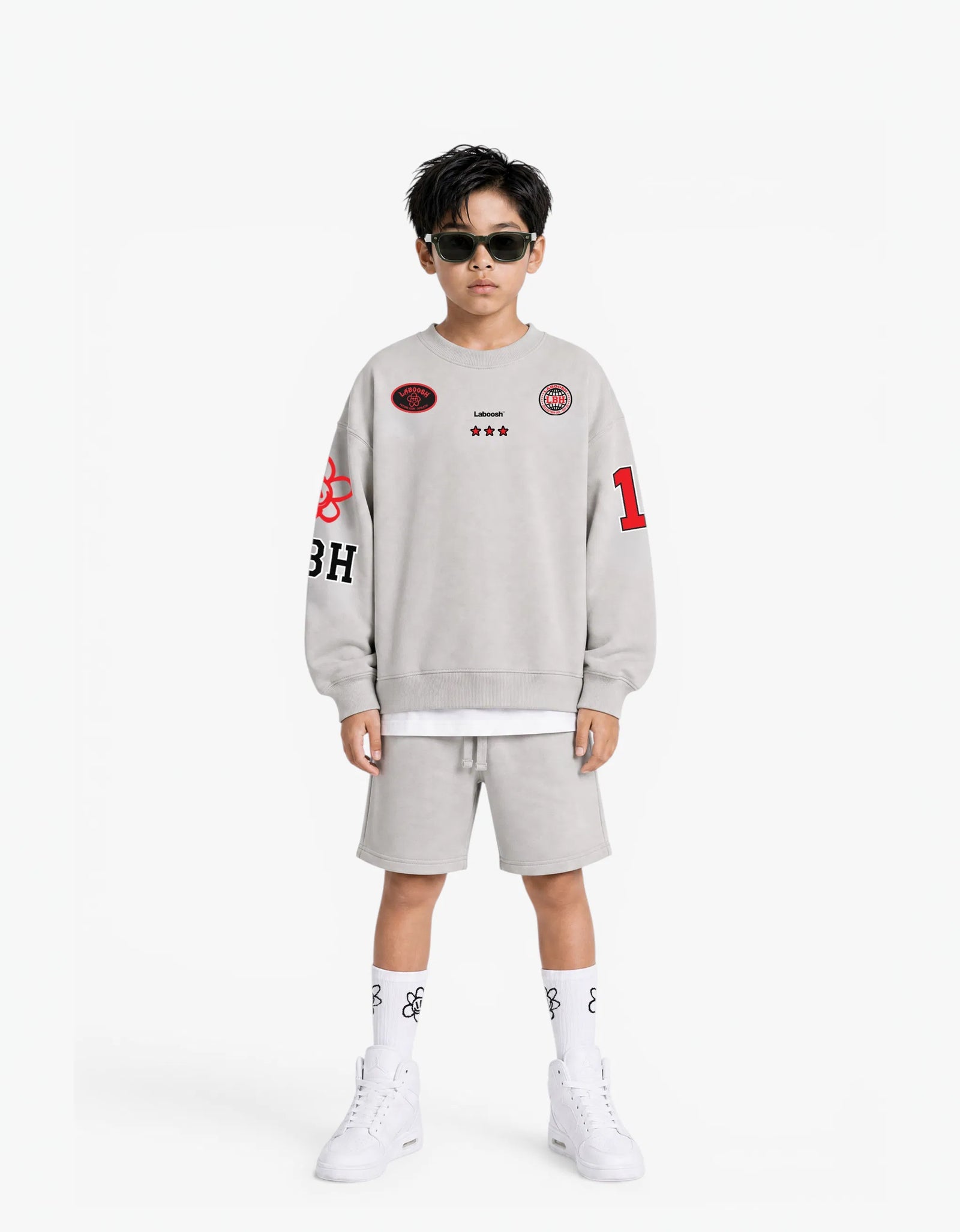 Signature Line Cotton Short, Cloud