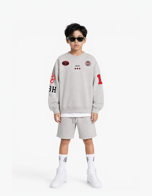 Signature Line Cotton Shorts, Cloud by Laboosh™