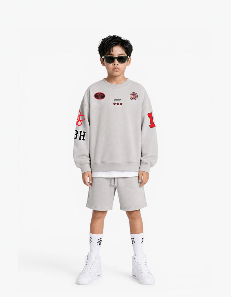 Signature Line Cotton Short, Cloud — alt view