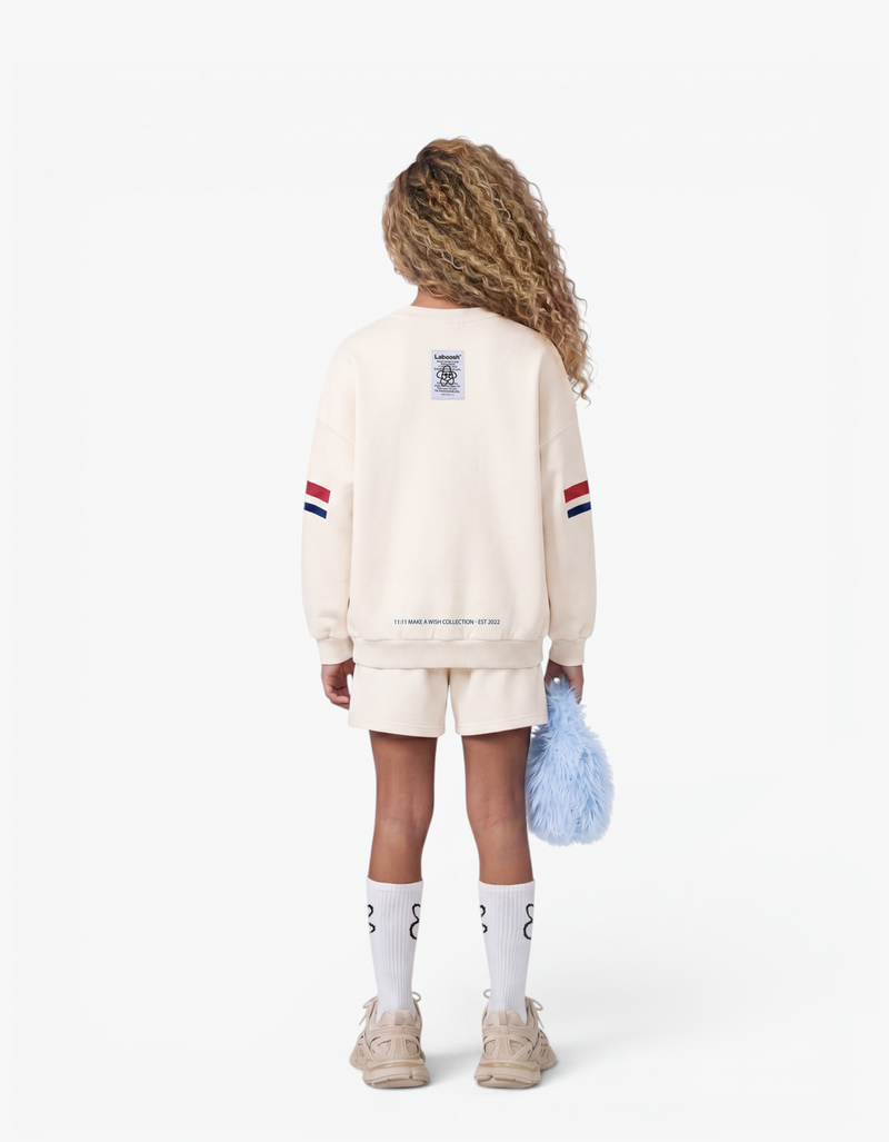 Signature Line Cotton Short, Coconut Milk — alt view