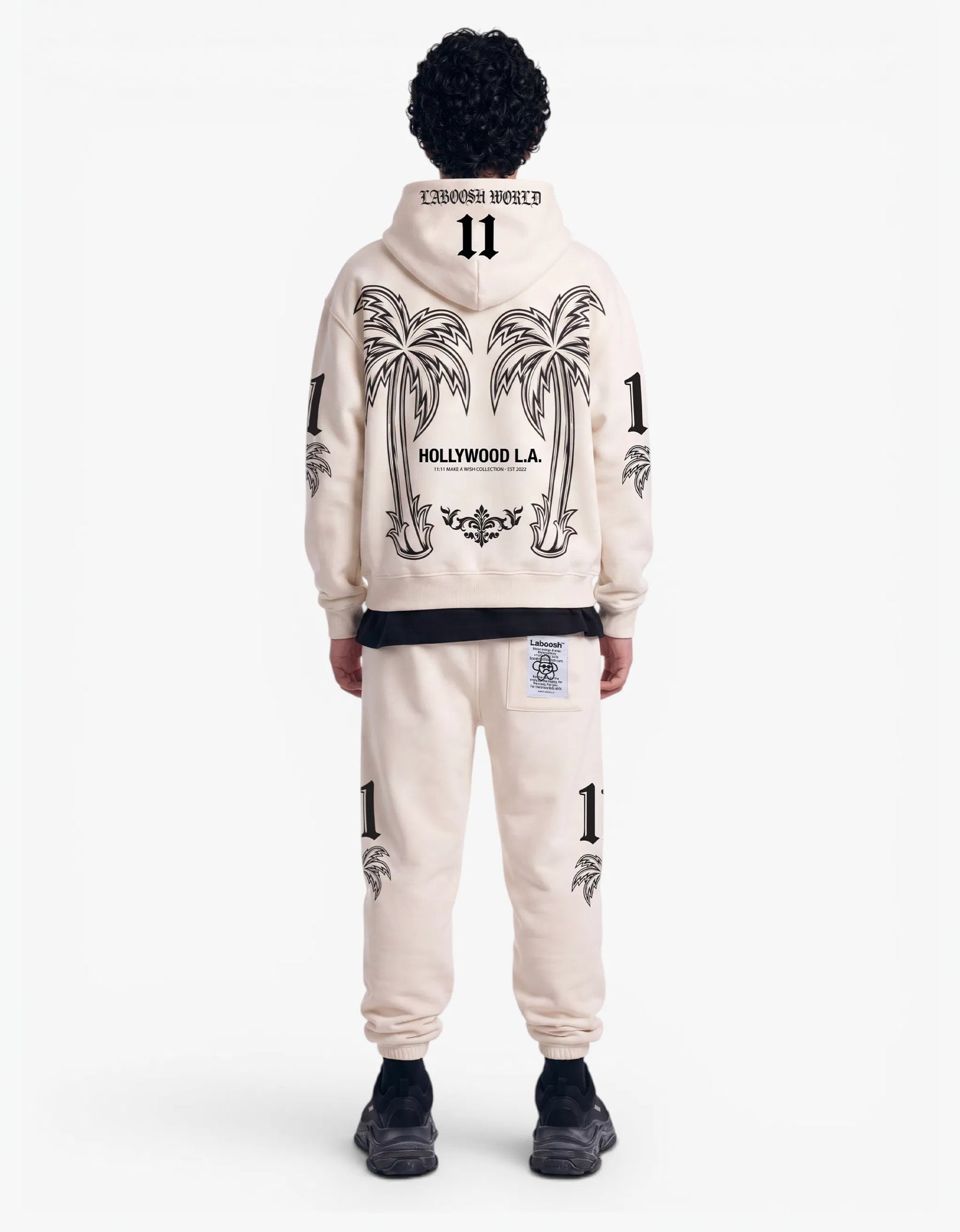 11:11 Twin Palm Hoodie, Coconut Milk