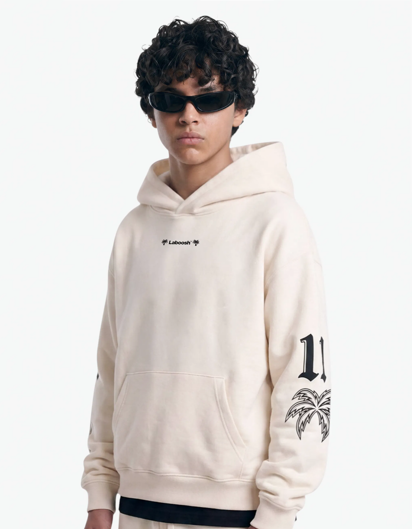 11:11 Twin Palm Hoodie, Coconut Milk