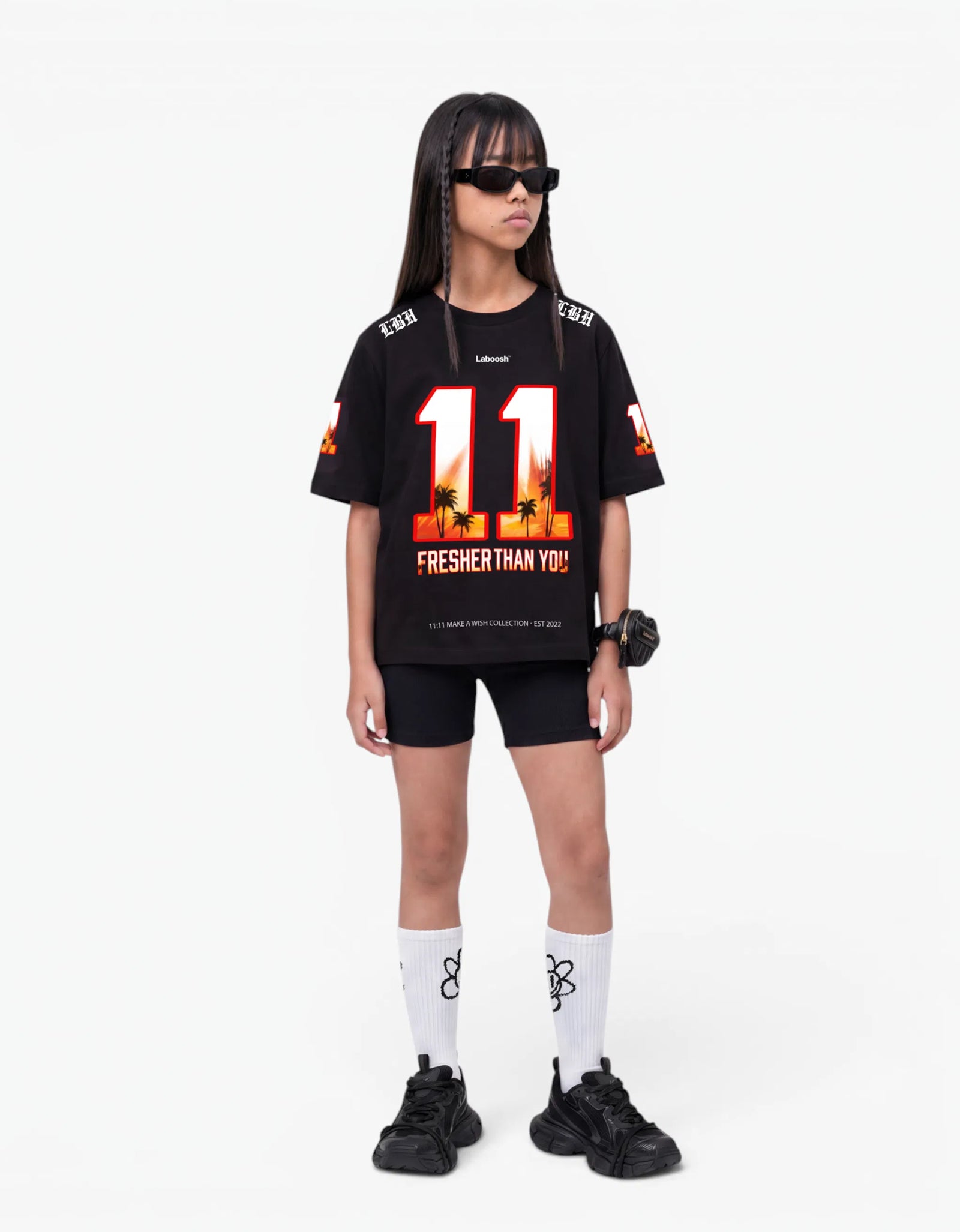 11:11 Sunset Tee, Black