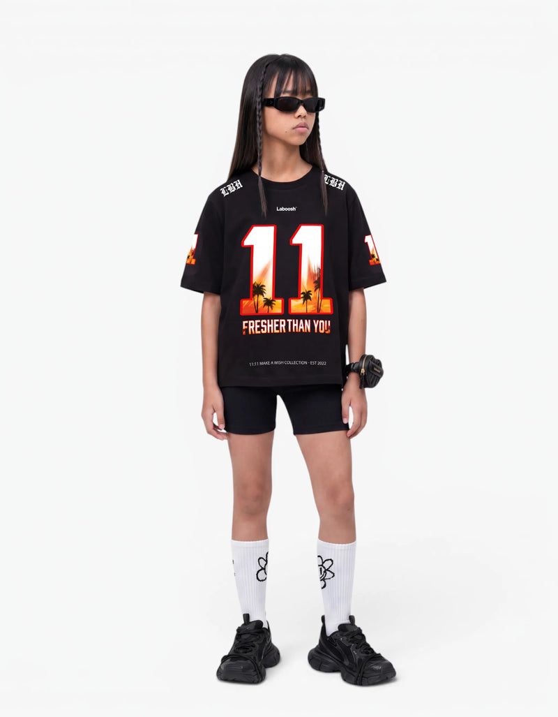 11:11 Sunset Tee, Black — alt view