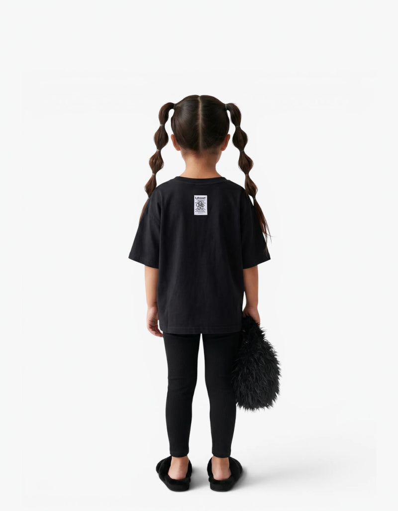 "MOODY" T-Shirt, Black — alt view