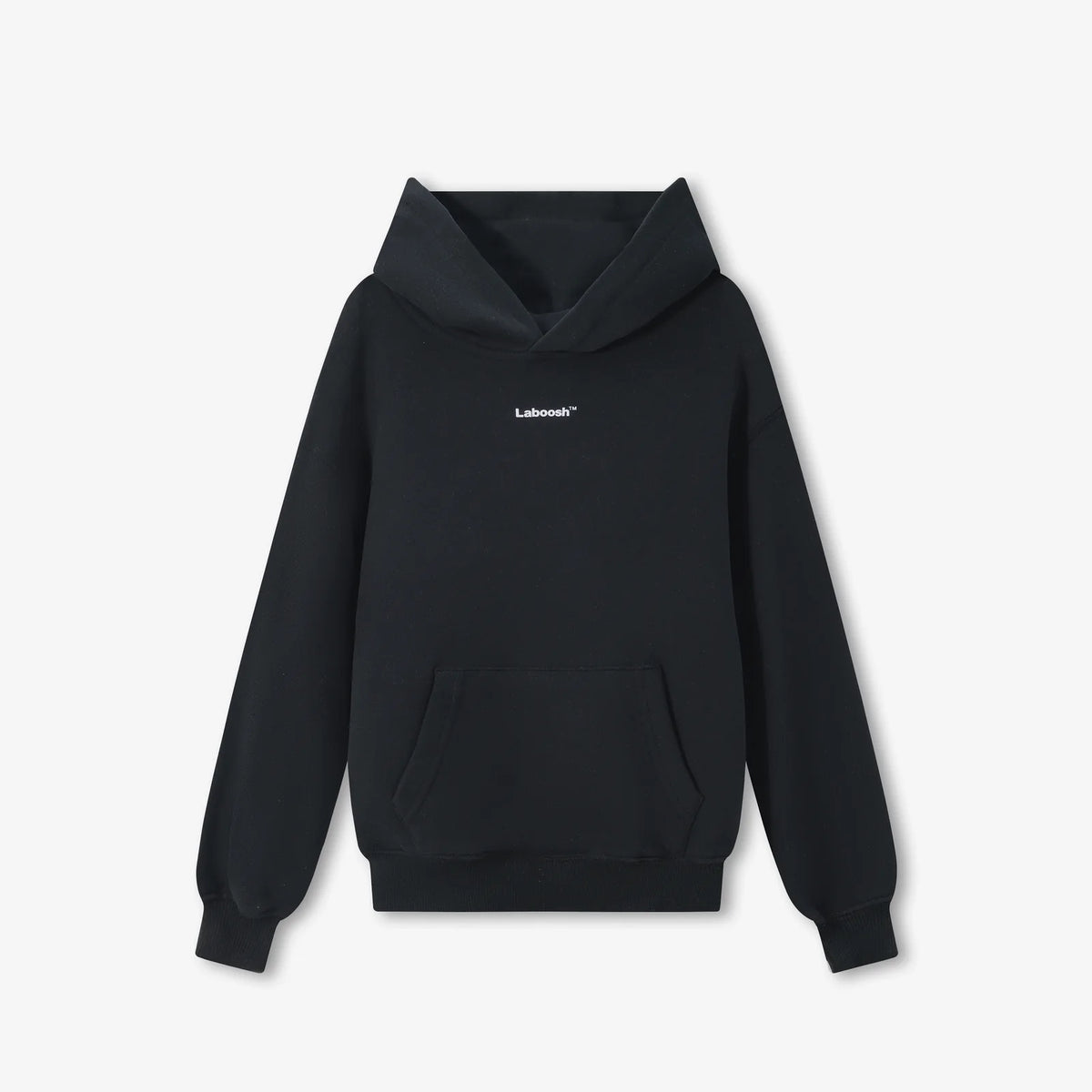 CLOUDSOFT® Cotton Hoodie, Black — front view | Laboosh™
