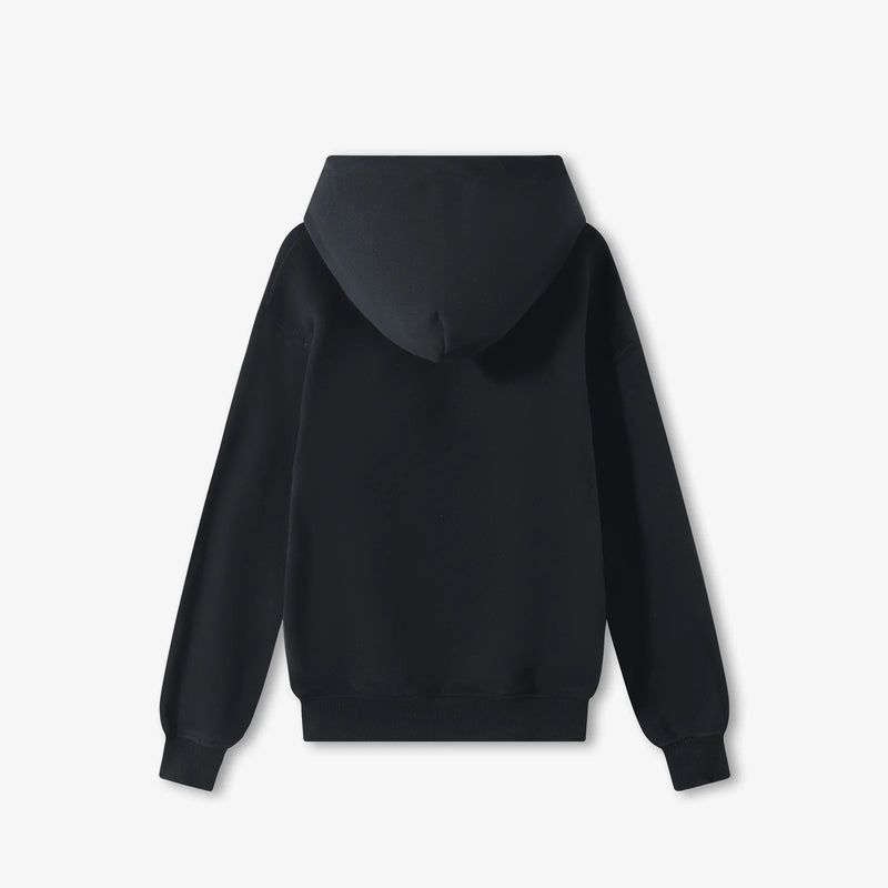 CLOUDSOFT® Cotton Hoodie, Black — back view | Laboosh™ — alt view