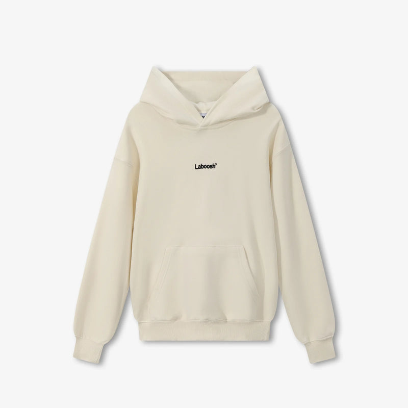 CLOUDSOFT® Cotton Hoodie, Cream — front view | Laboosh™